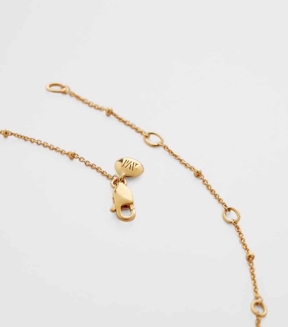 Gold Vermeil Beaded Chain Necklace (61cm) 18K GOLD VERMEIL Image 4