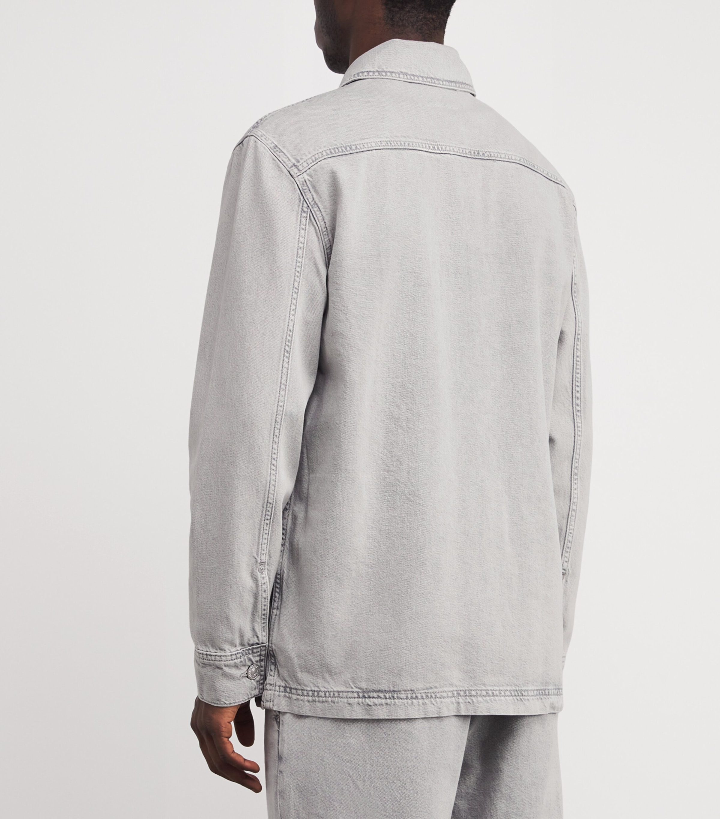 PAIGE Mens Denim Overshirt Fuentes Image 4
