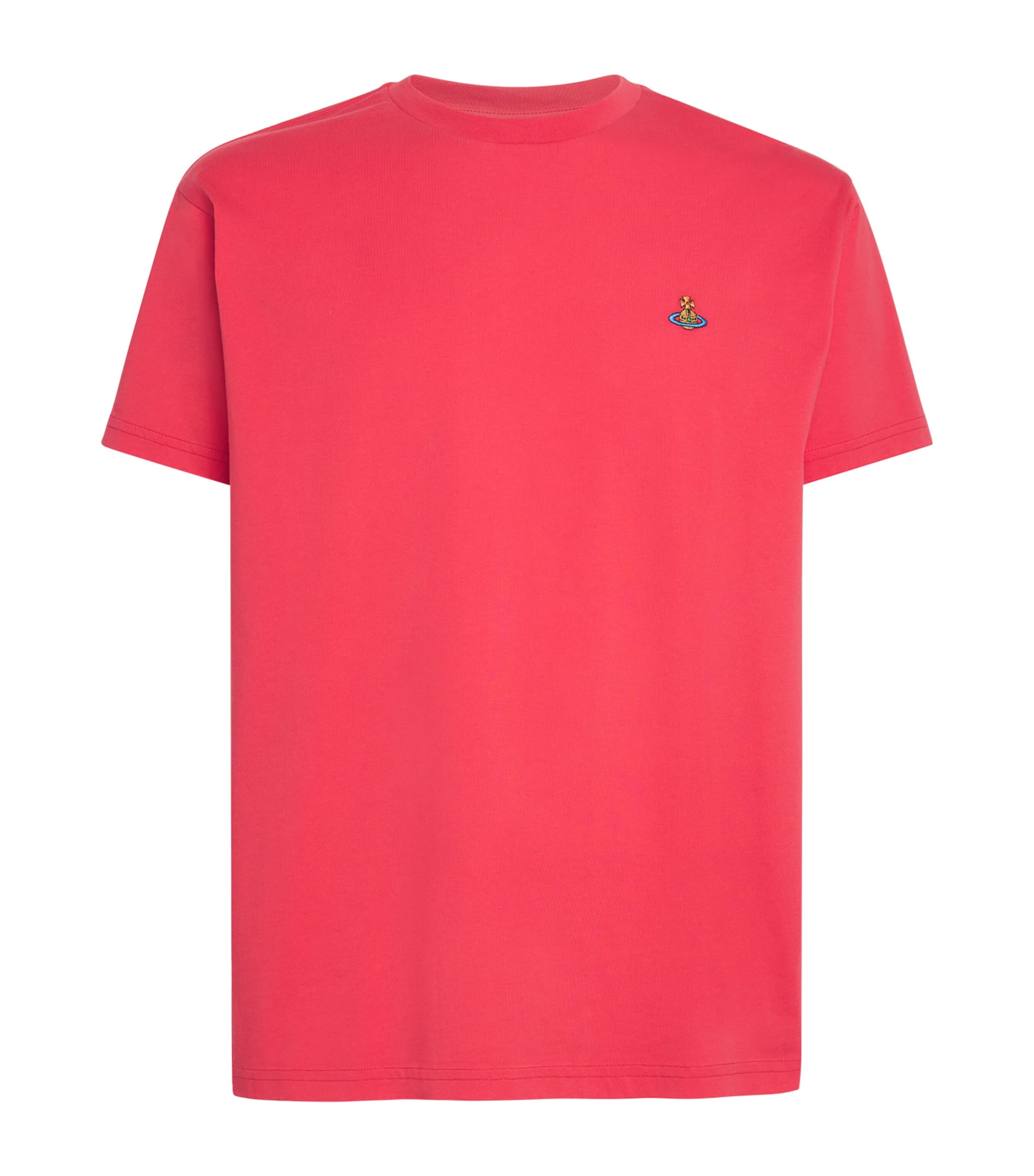 Tシャツ・カットソー VIVIENNE WESTWOOD Orb Embroidered Oversized T-shirt Hibiscus Classic T-shirt Multicolour Orb in HIBISCUS | Vivienne Westwood®