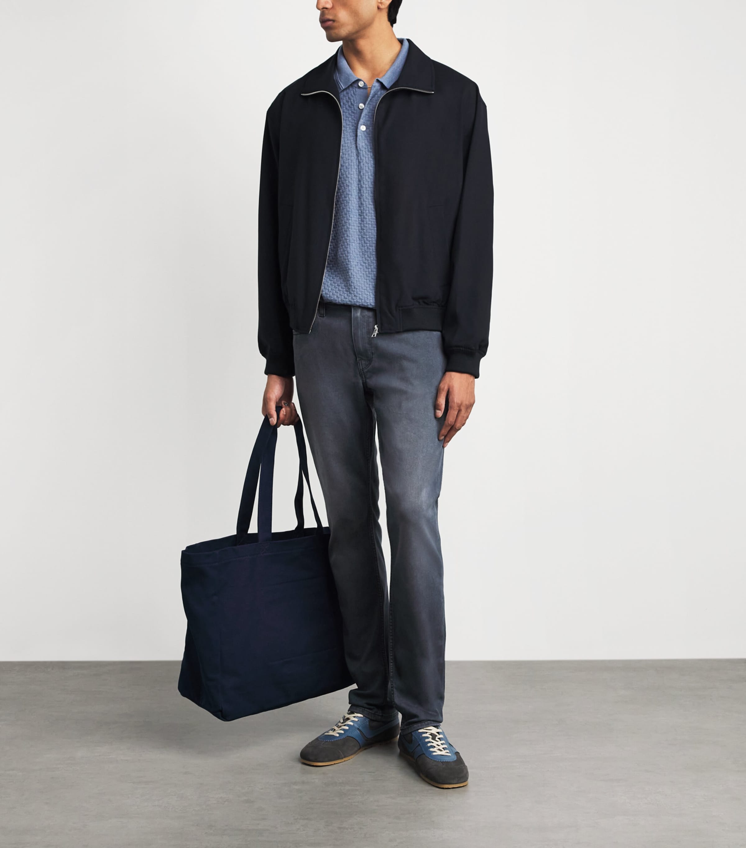PAIGE Mens Lennox Slim Jeans Elshin Image 2
