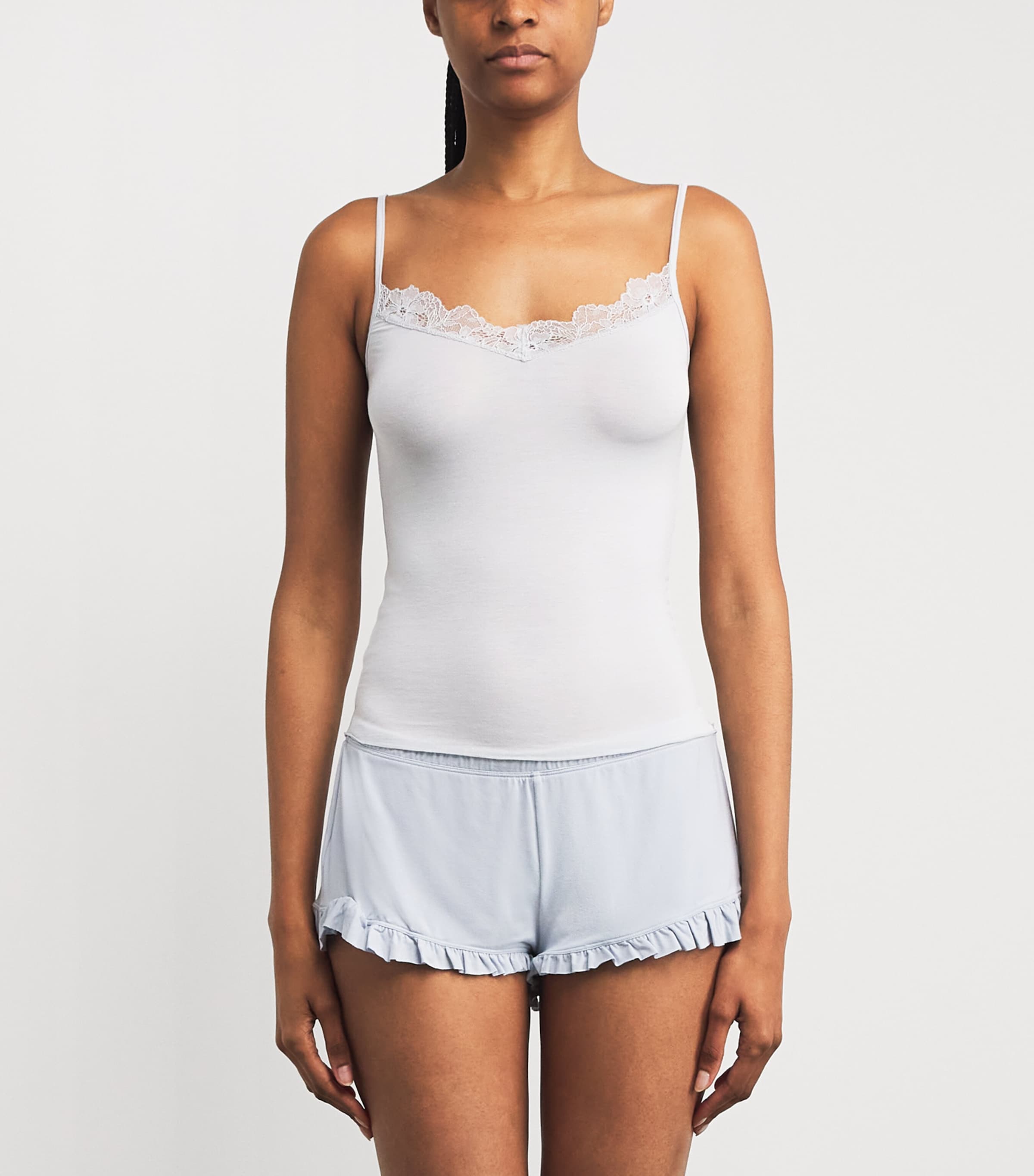 Sheer Modal Lace Camisole MIST Image 3