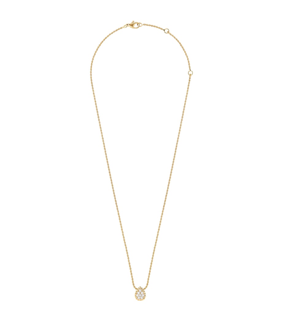 Yellow Gold Diamond Serpent Bohème Pendant Necklace GOLD Image 1