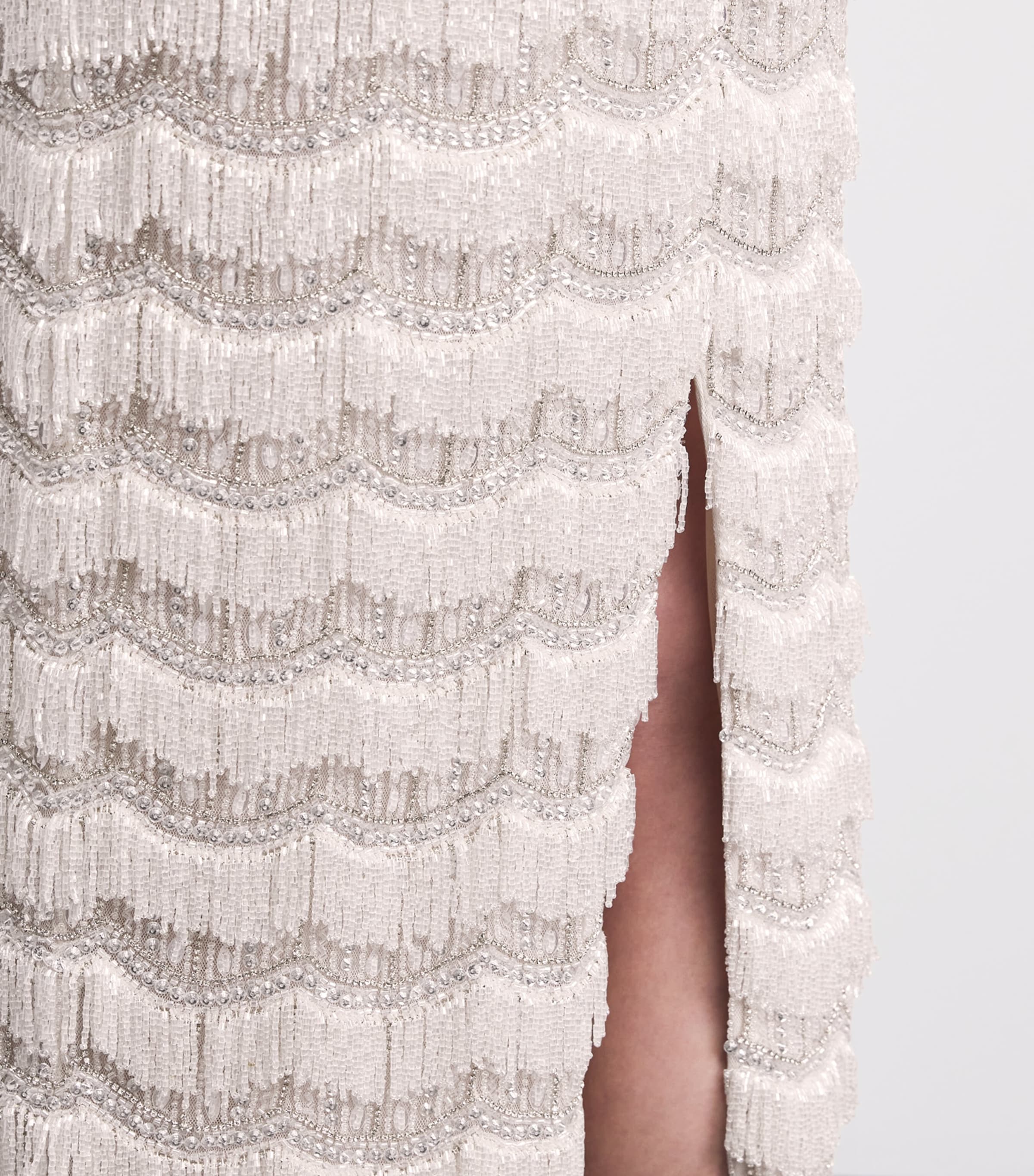 Rachel Gilbert Womens Embellished Sadie Gown Ivory Image 3