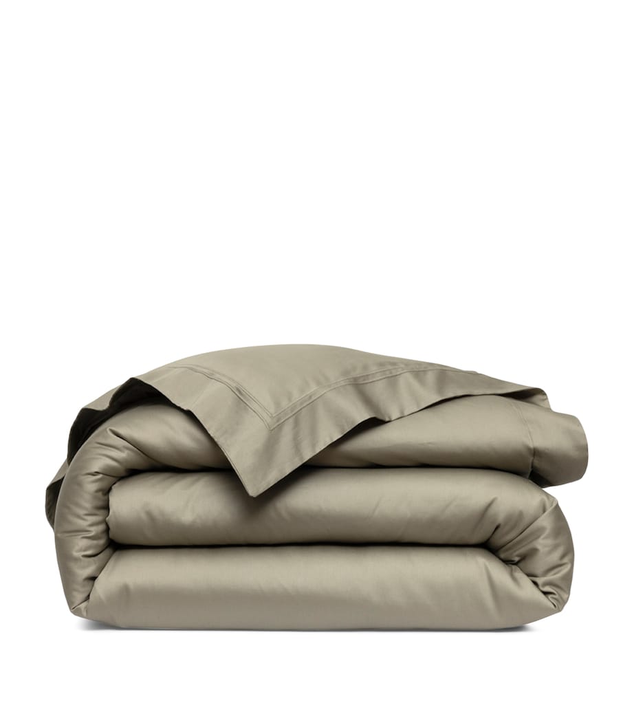 Yves Delorme Triomphe Kaki Single Duvet Cover (140cm x 200cm) Kaki Image 1