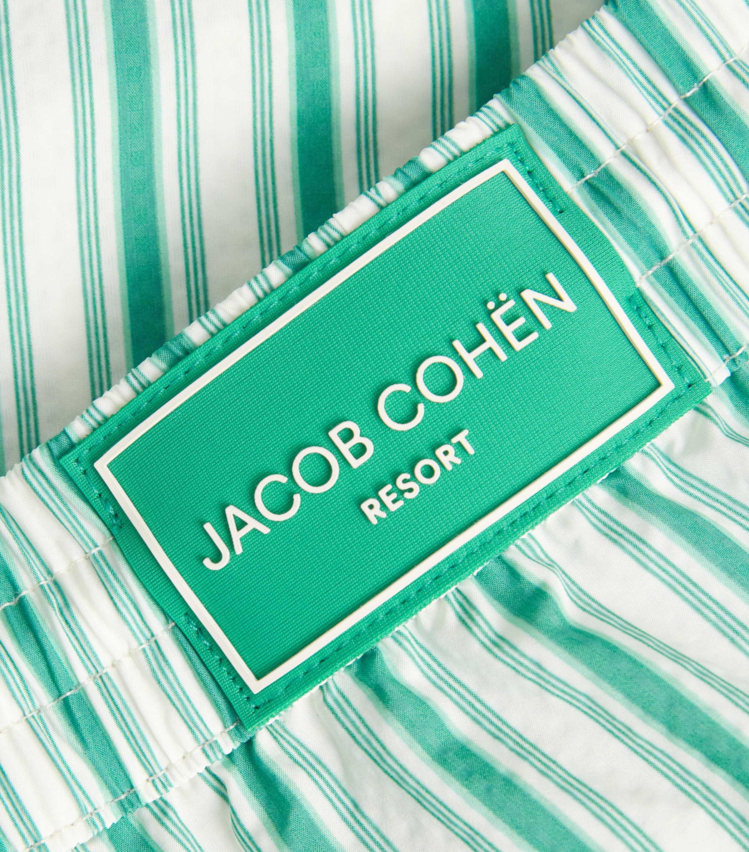 Jacob Cohën Mens Stripe Swim Shorts Verde Image 5