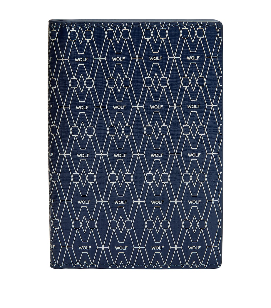 Vegan Signature Passport Sleeve BLUE Image 1