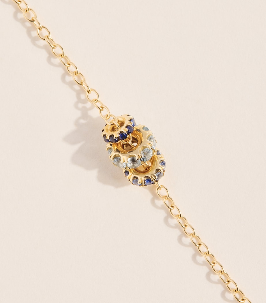 Spinelli Kilcollin Yellow Gold, Sapphire and Aquamarine Vesta Necklace Yellow Gold Image 5
