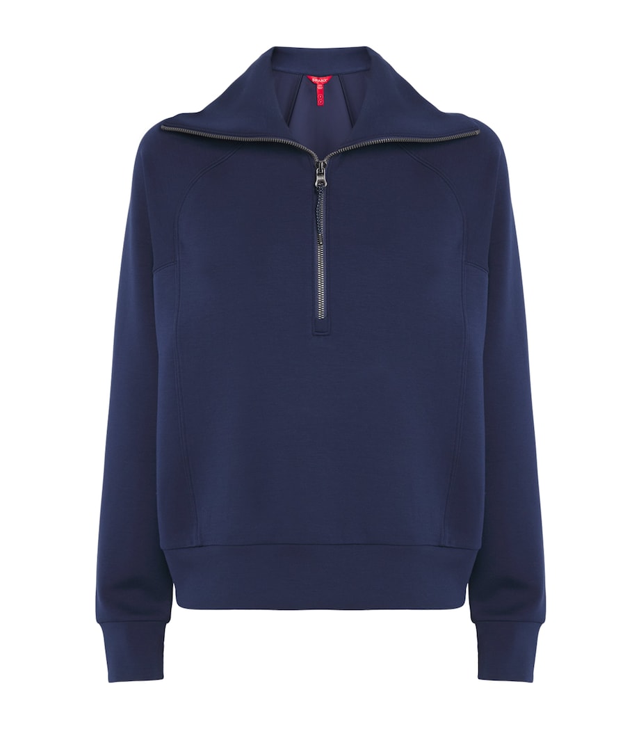 SPANX Womens SPANX AirEssentials Half-Zip Sweater Timeless Navy Image 1