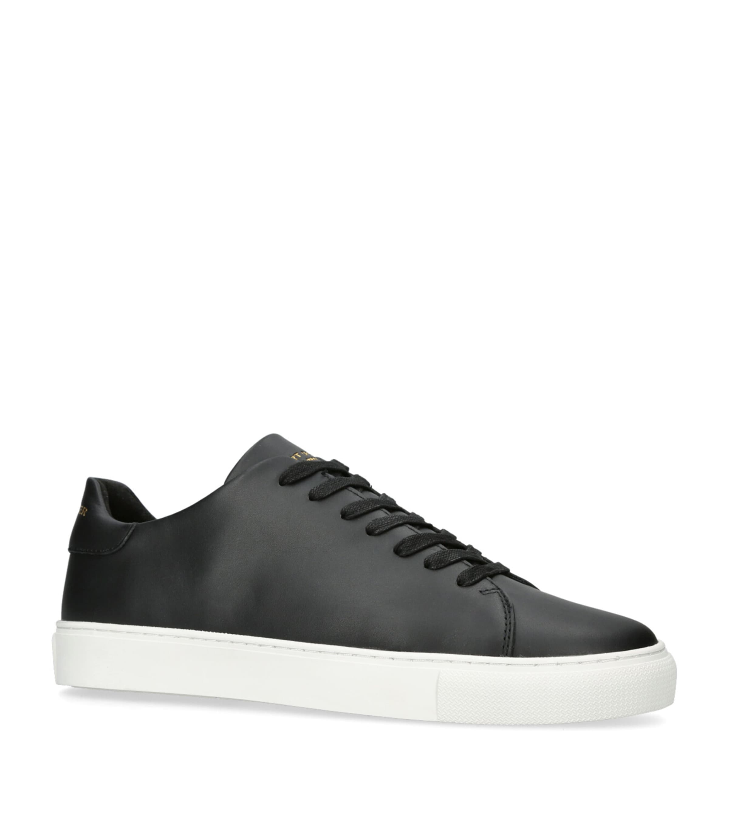 Shop Kurt Geiger Leather Lennon Sneakers In Black