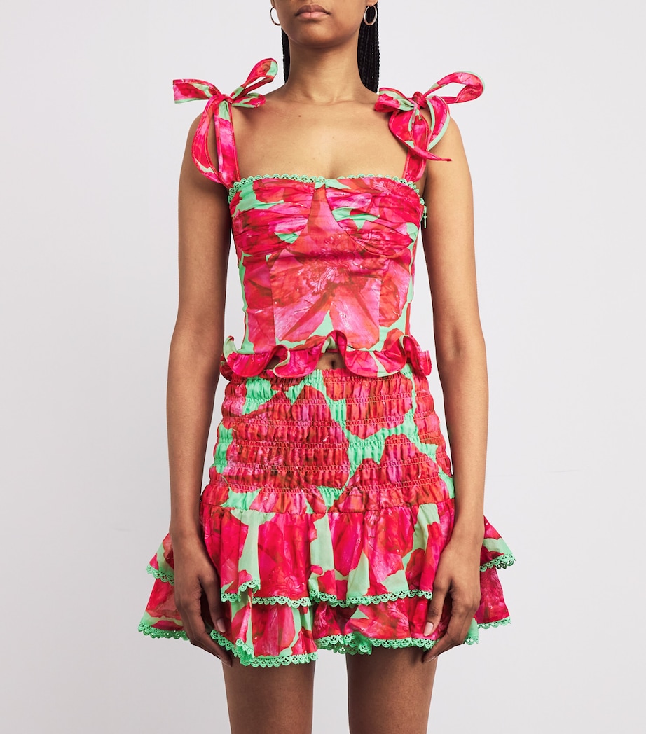 Floral Dessine Top GREEN BLOSSOM Image 3