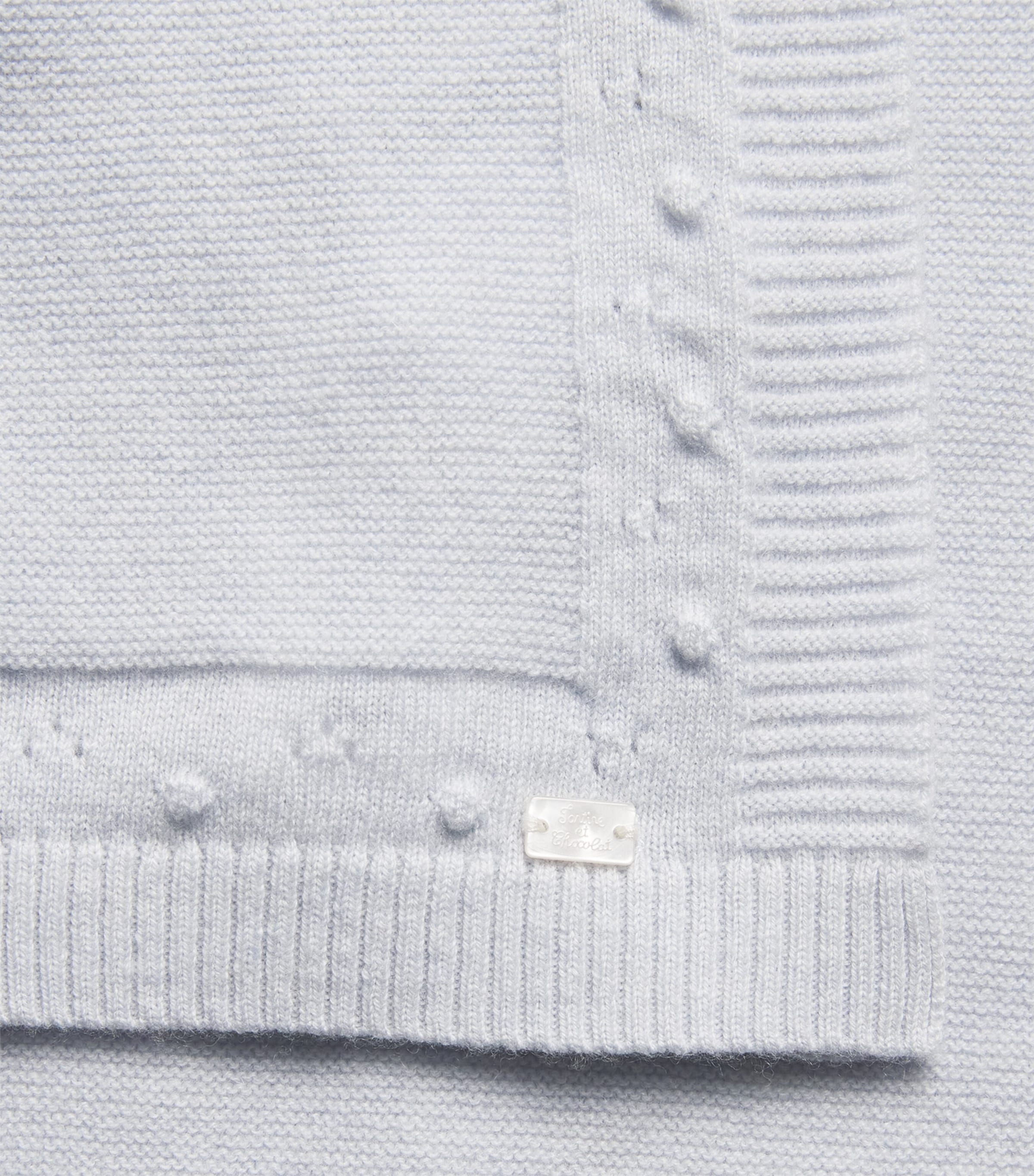 Tartine et Chocolat Wool-Cashmere Blanket Ciel Image 3