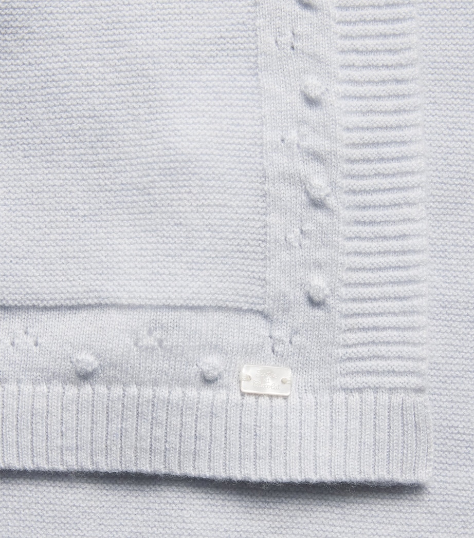 Tartine et Chocolat Wool-Cashmere Blanket Ciel Image 3