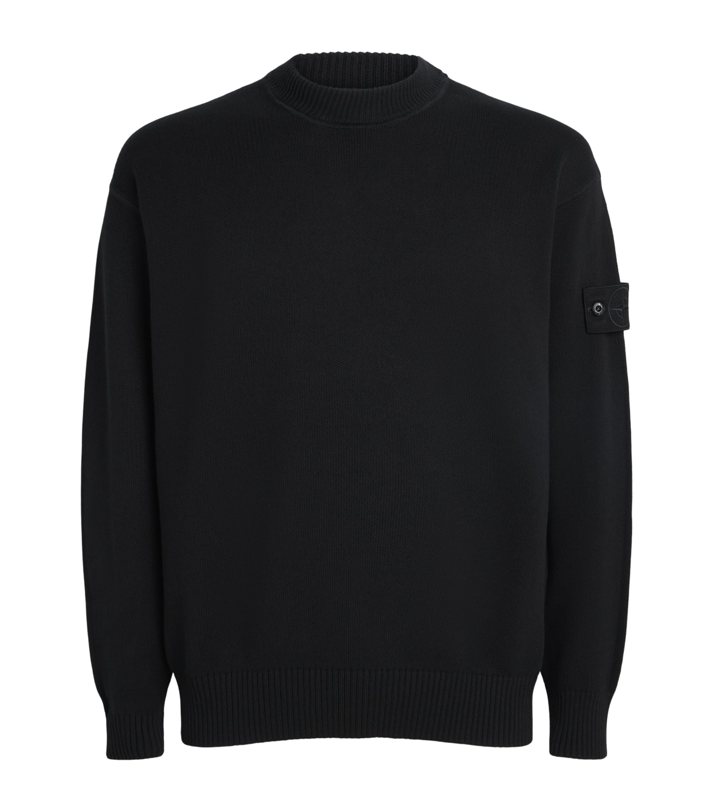 Stone Island Mens Cotton-Cashmere Ghost Sweater Image 1