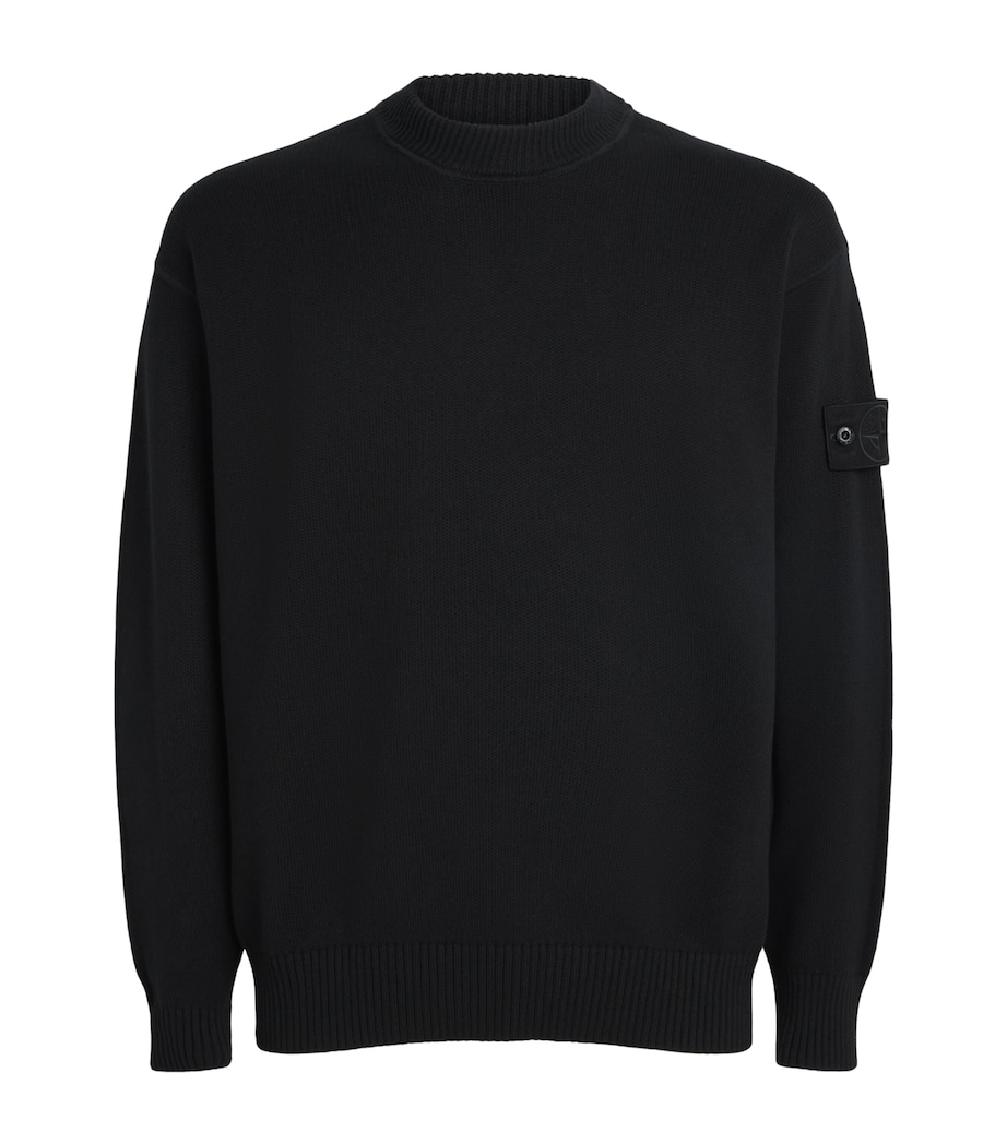 Stone Island Mens Cotton-Cashmere Ghost Sweater Image 1