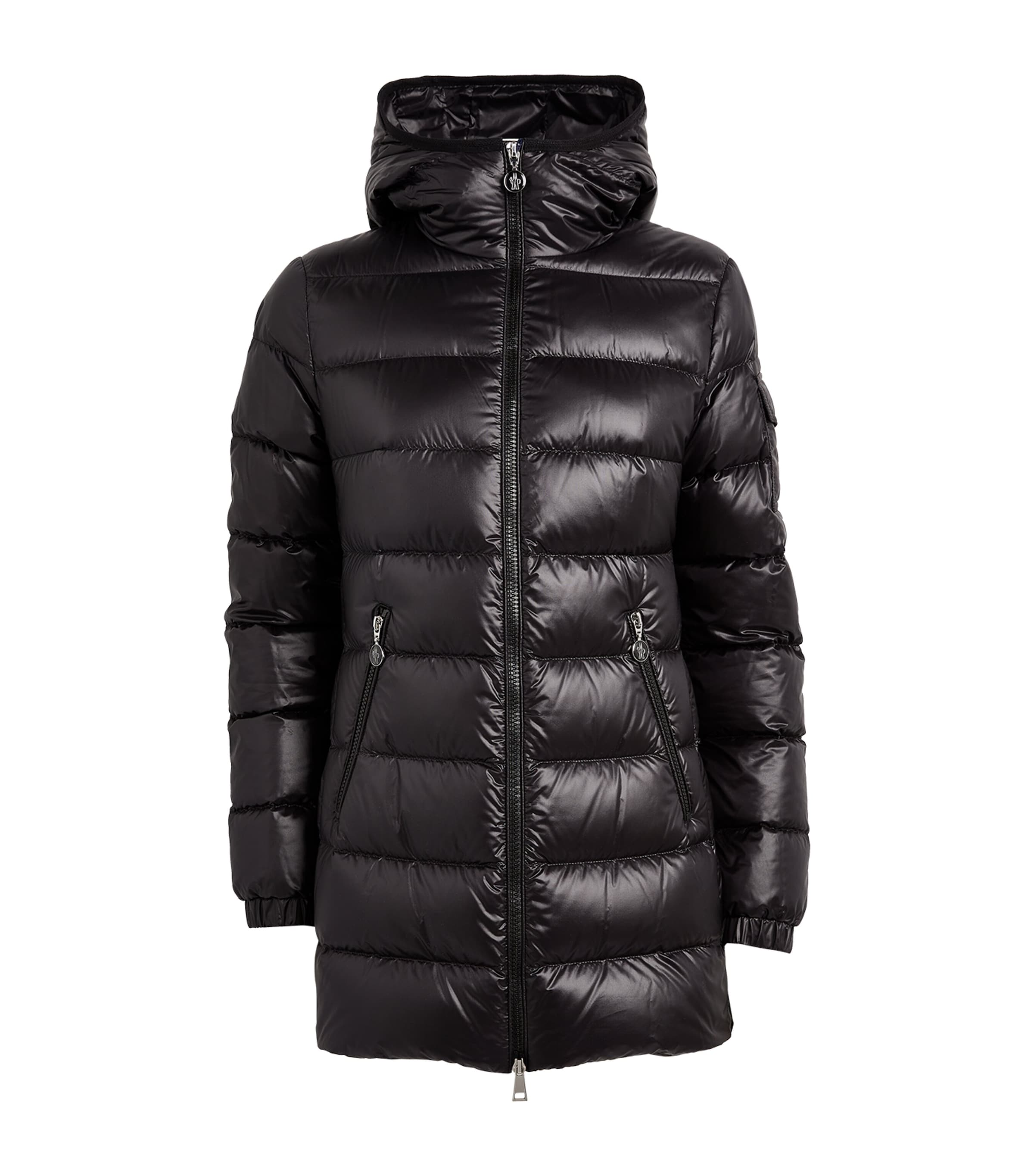 Moncler Down-filled Glements Short Parka In Black