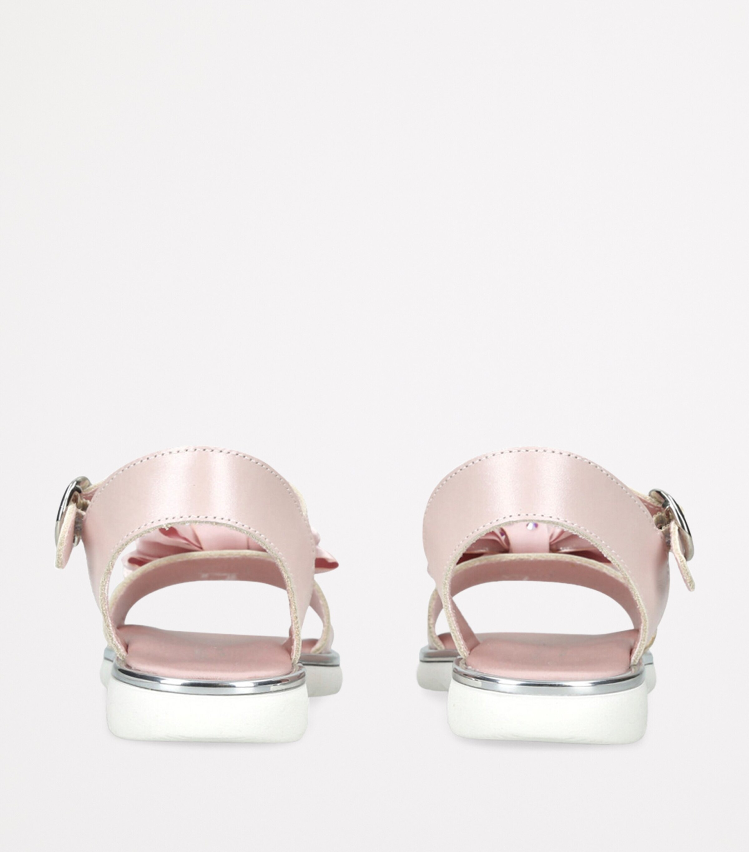 Leather Bow Sandals PINK Image 2