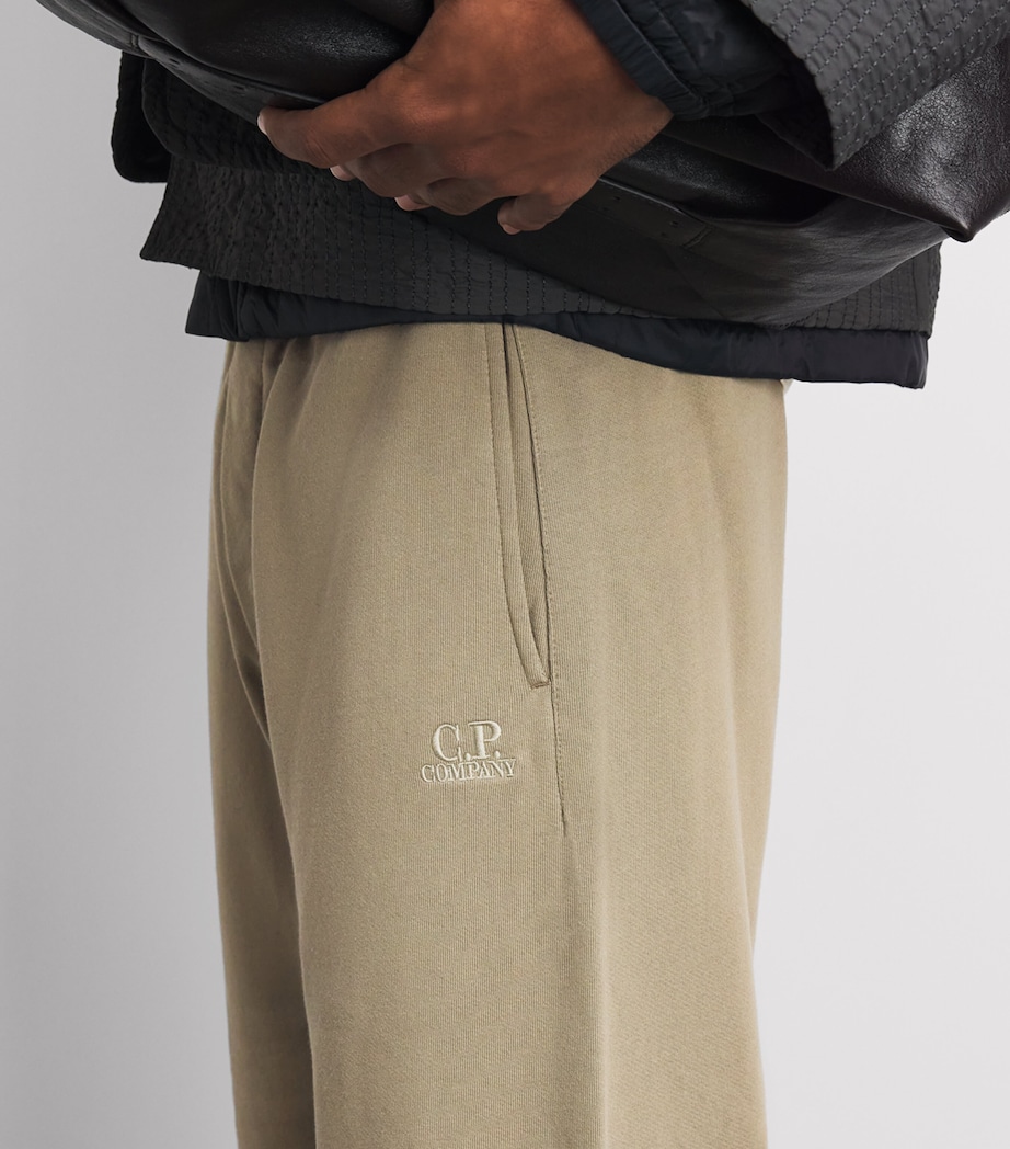 C.P. Company Mens Cotton Diagonal Raised Fleece Sweatpants Image 3