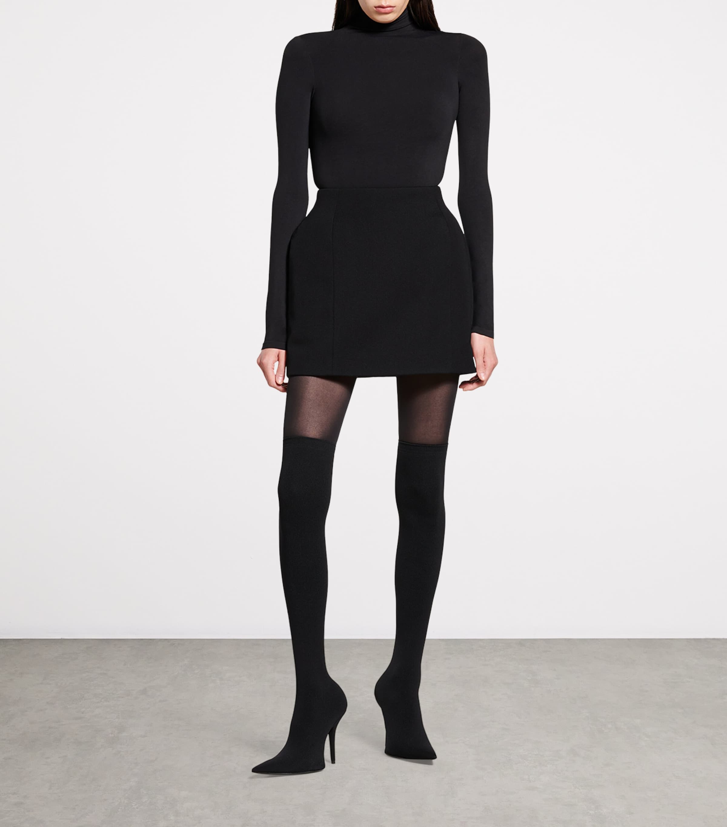 【 BALENCIAGA 】 Hourglass MIDI スカート Mini Skirt Women's Hourglass Midi Skirt in Black | Balenciaga US