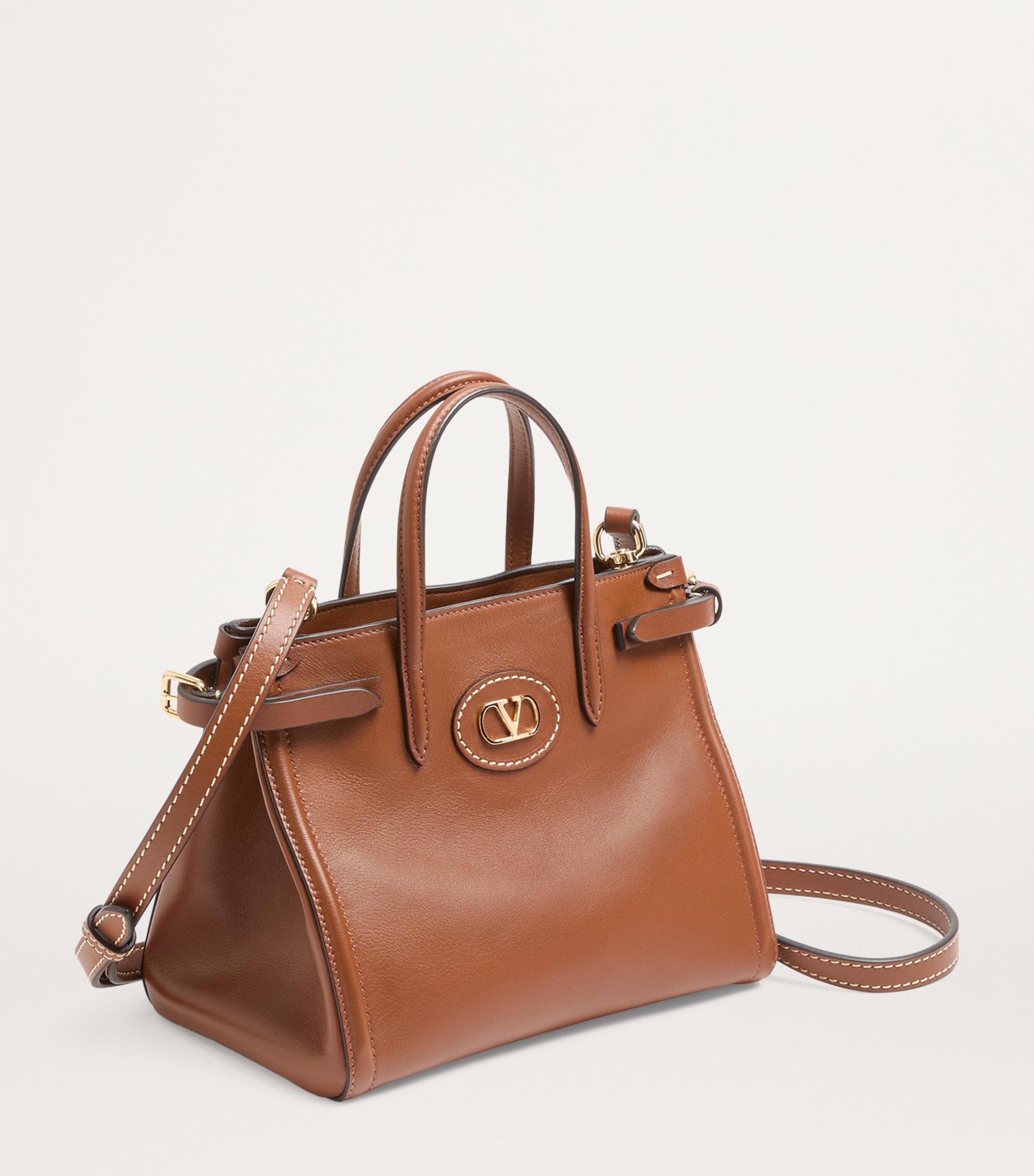 Small Leather Antibes Top-Handle Bag N58 Image 4