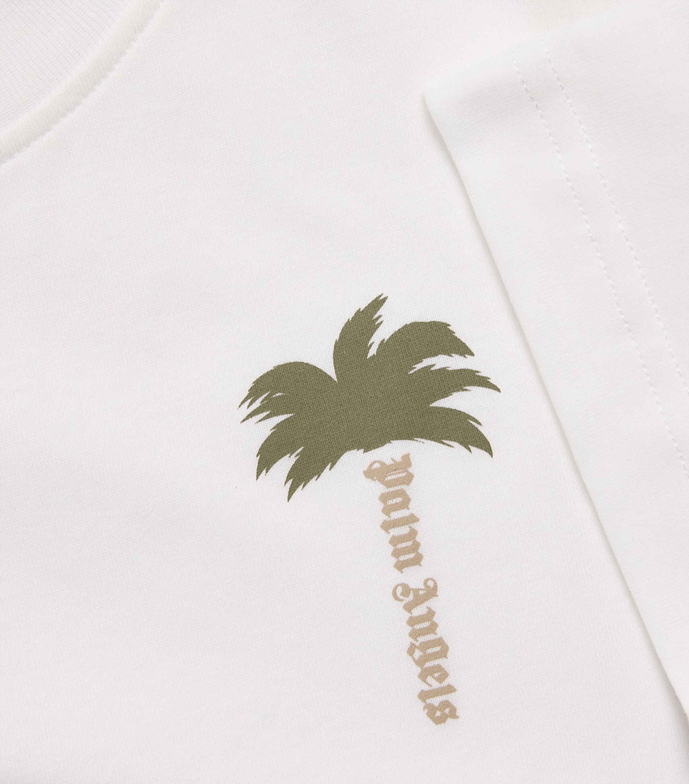 Palm Angels Kids Cotton Logo T-Shirt (4-12+ Years) Cocco/coconut Image 2
