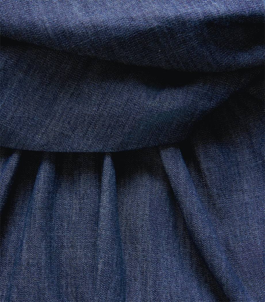 Altuzarra Womens Cotton Chambray Penny Midi Dress Titan Image 6