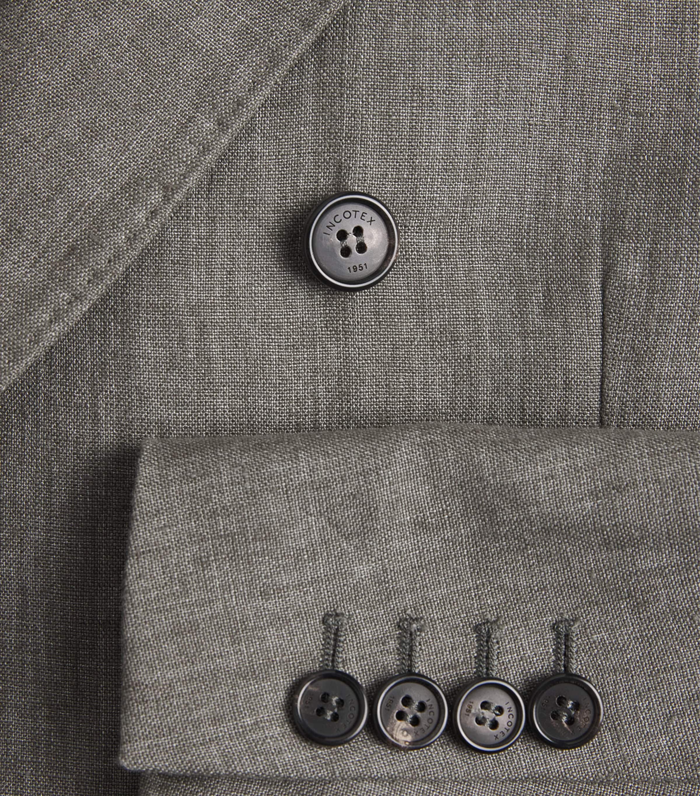 Linen Double-Breasted Blazer 710 VERDE MEDIO Image 5