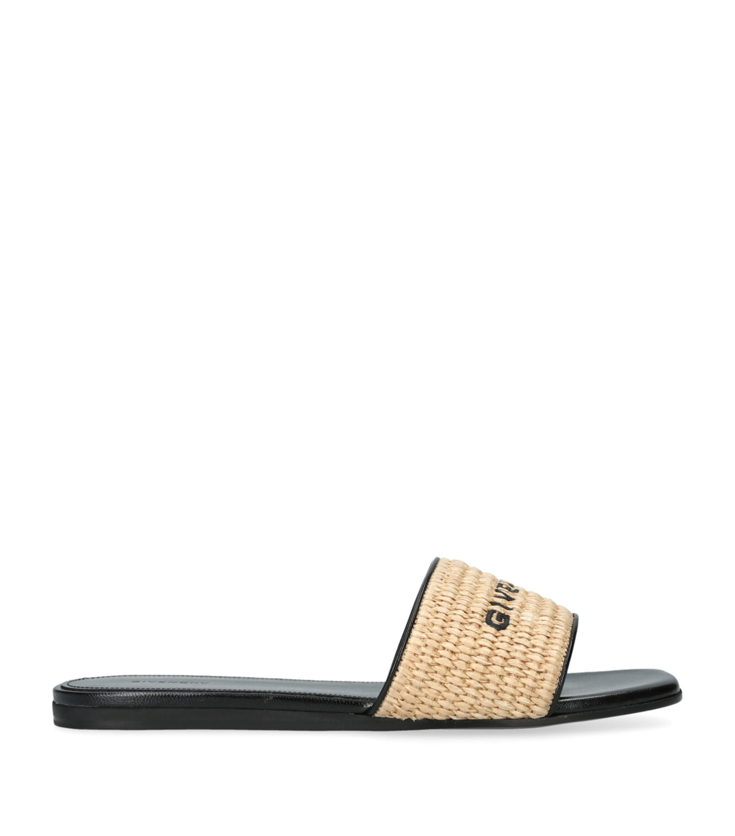 Givenchy Raffia 4g Sandals In Beige