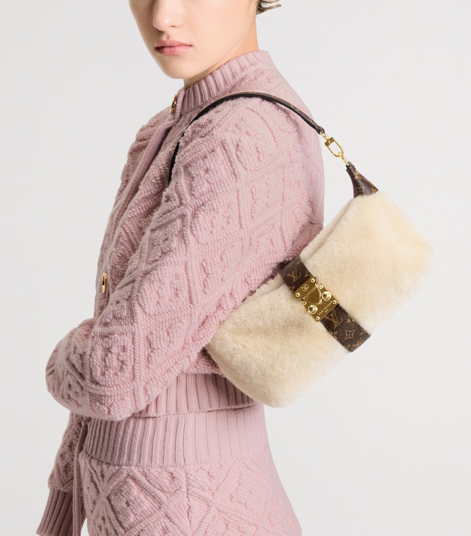 Shearling Mia Pochette Shoulder Bag CREAM Image 2