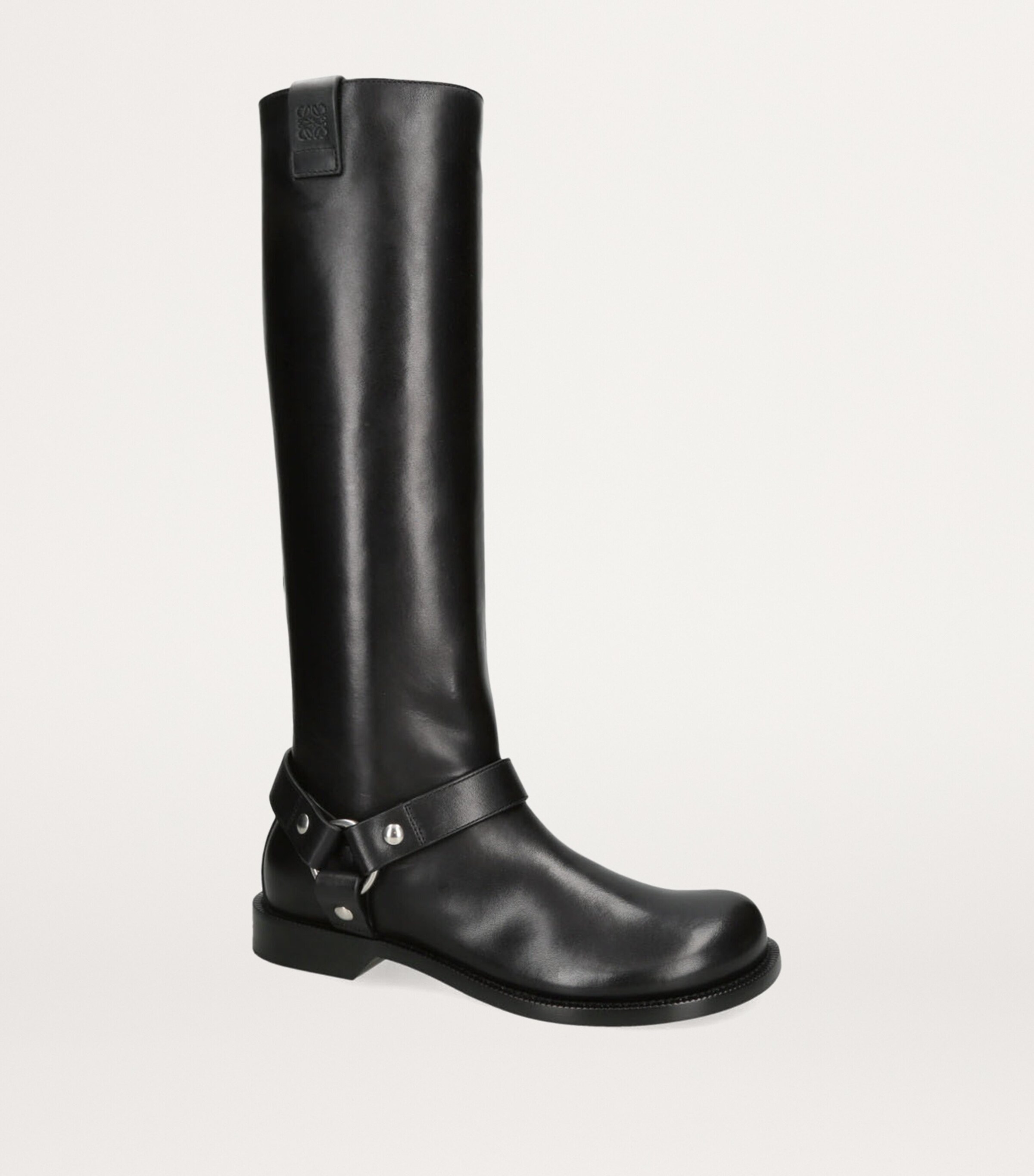 LOEWE Leather Campo Biker Boots Black Image 3