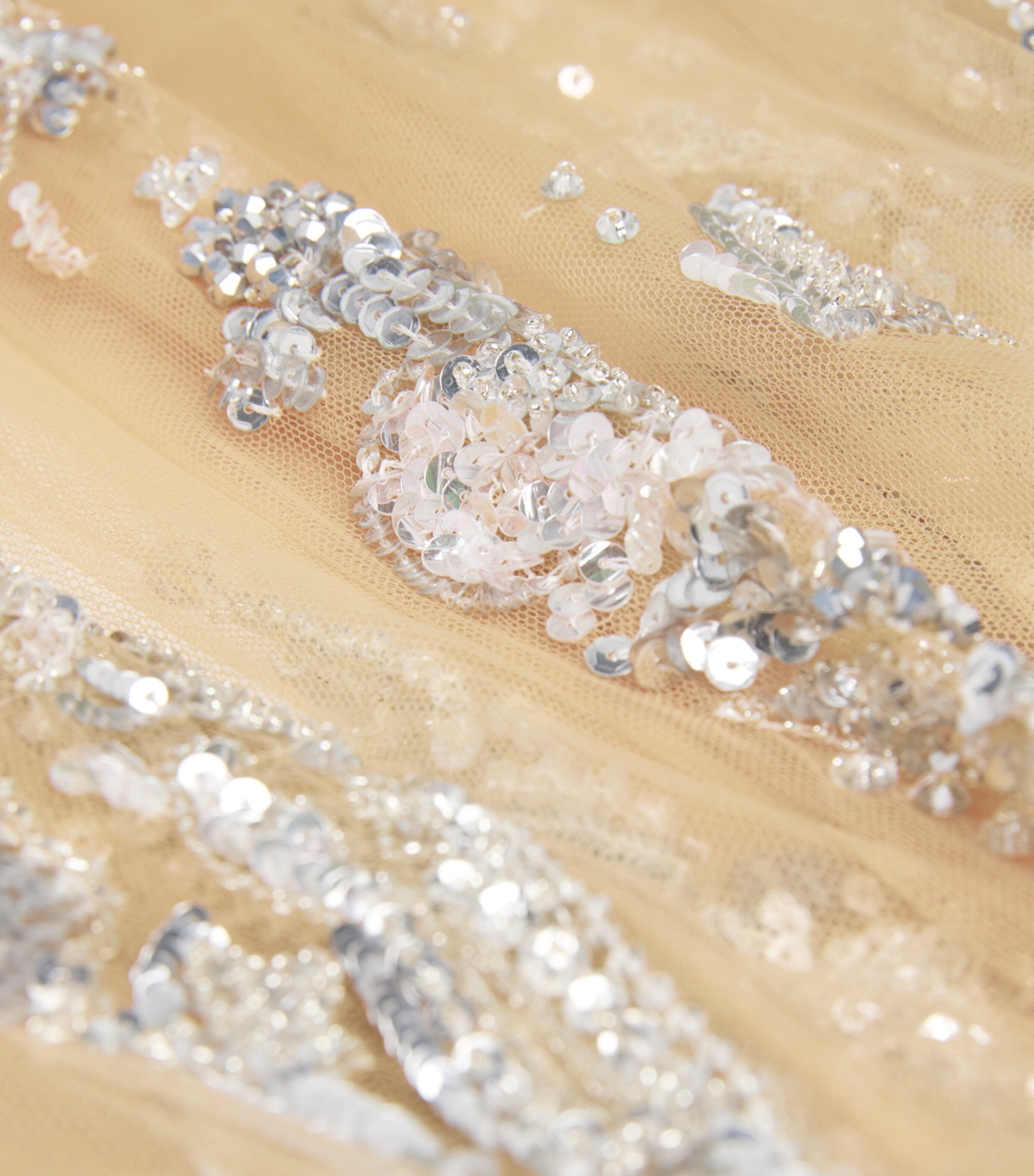 Zuhair Murad Womens Sequin-Embellished Cape Nogt / Slvr Image 5