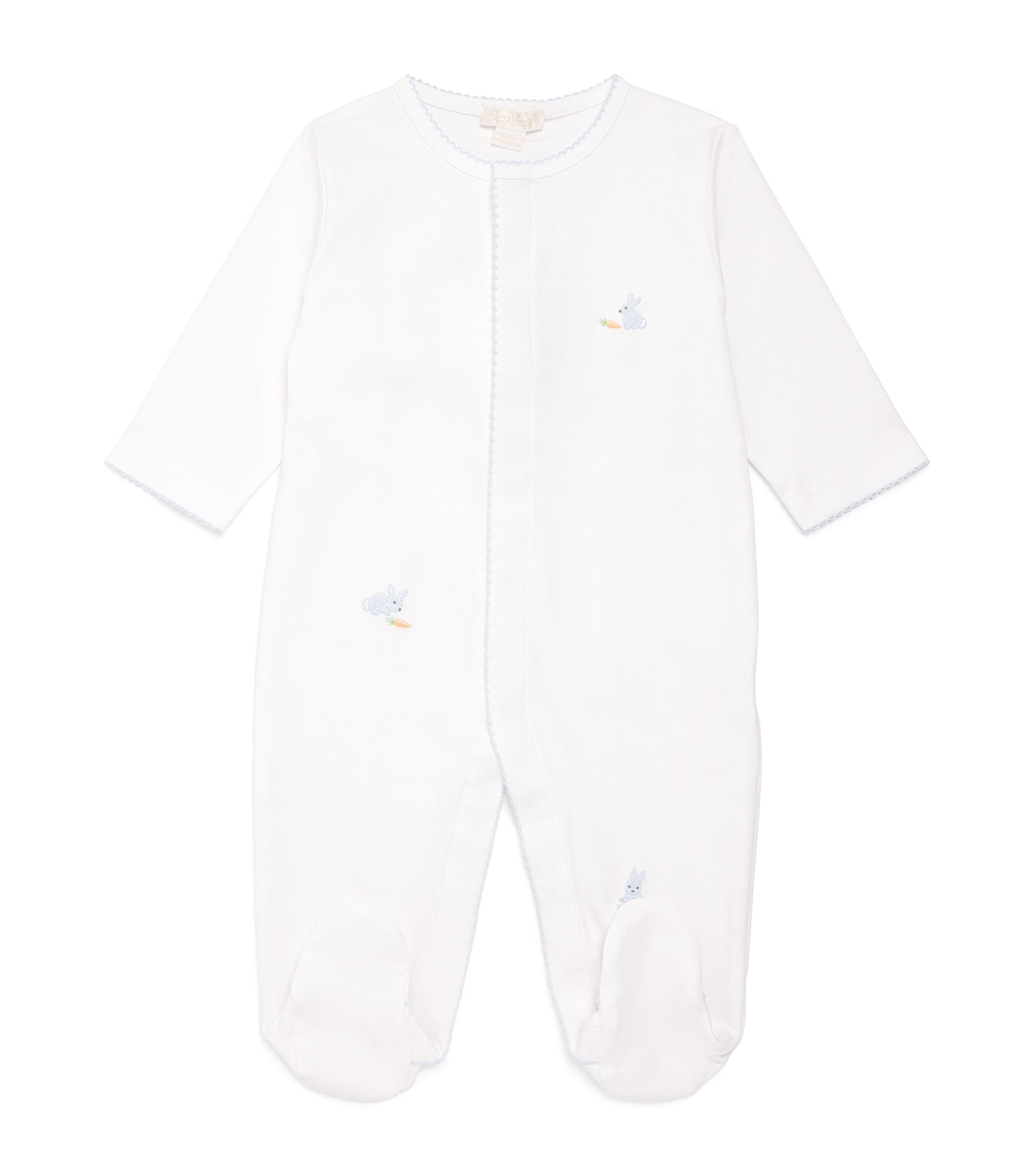 KISSY KISSY PIMA COTTON EMBROIDERED BUNNIES ALL-IN-ONE
