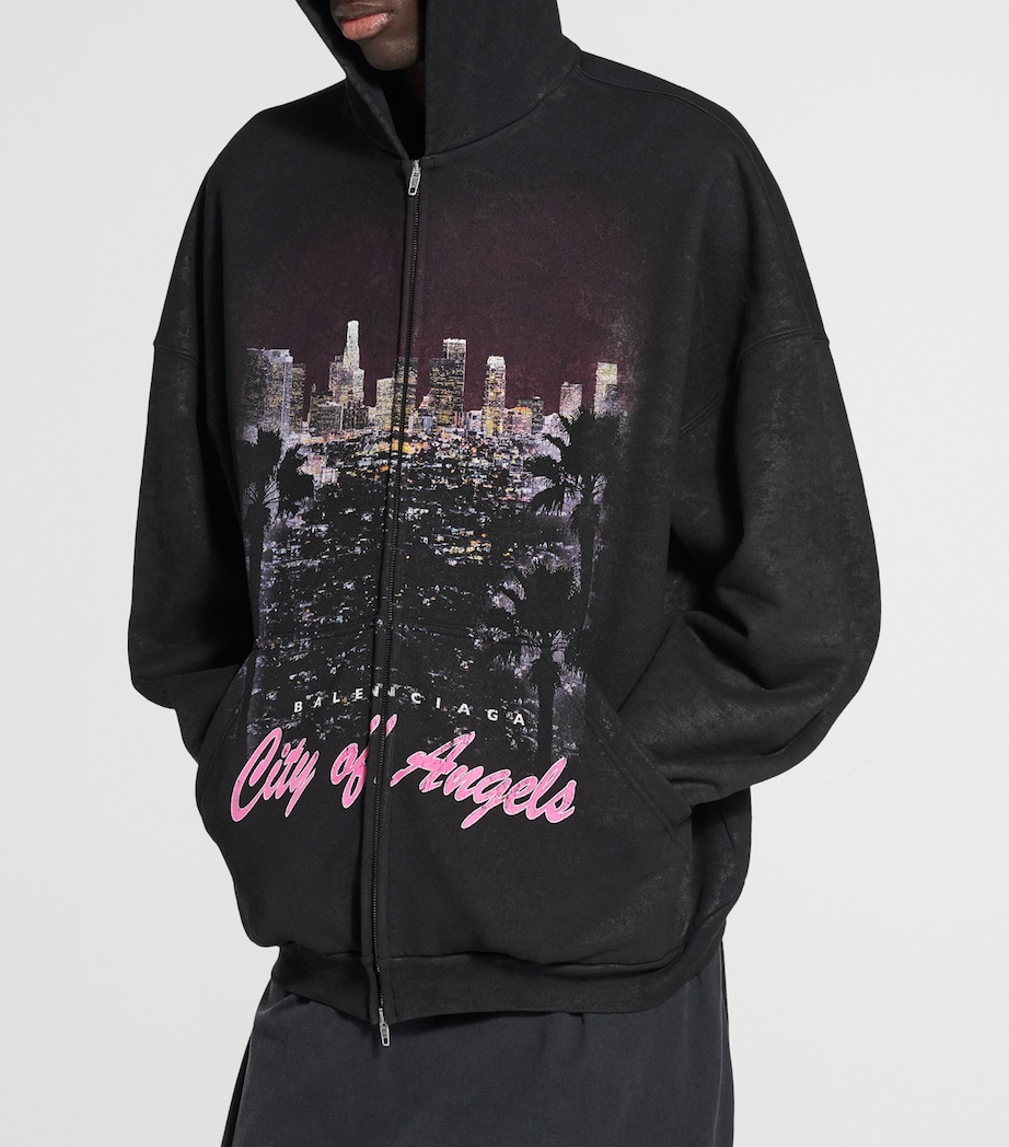 Cotton City of Angels Zip-Up Hoodie 1041 Image 2