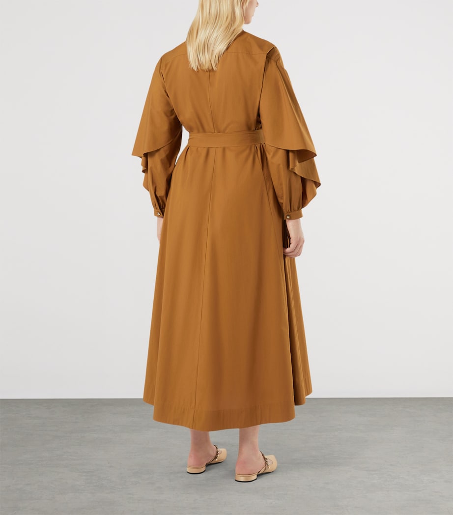 Marina Rinaldi Womens Cotton Belted Midi Dress Siena Image 4