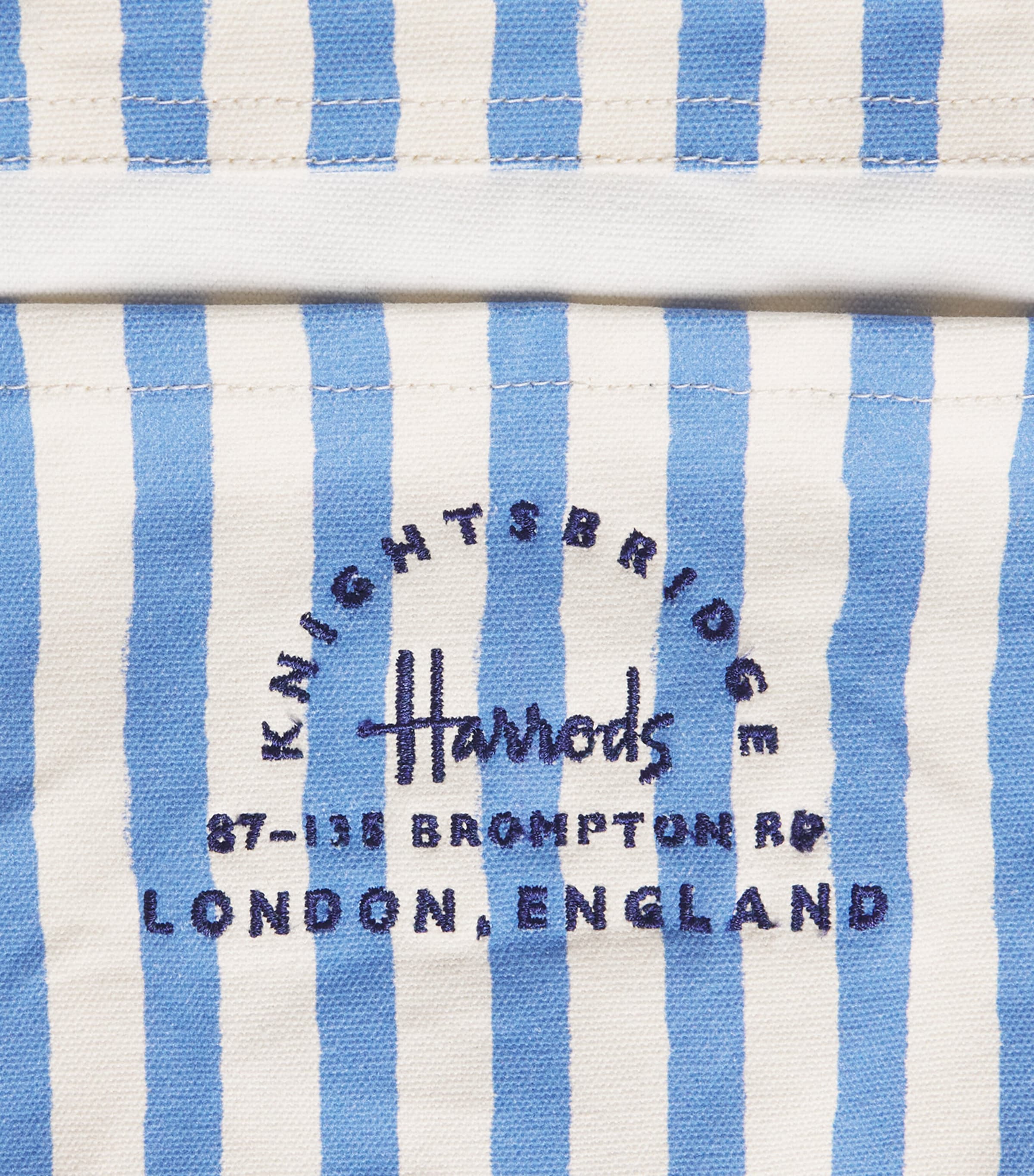 Harrods Cotton Canvas Coffee Tote Bag Neutral Image 3
