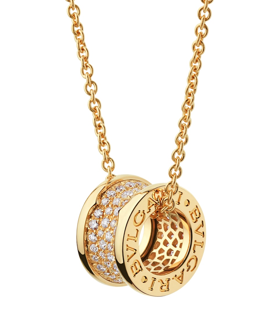 Yellow Gold and Diamond B.zero1 Necklace