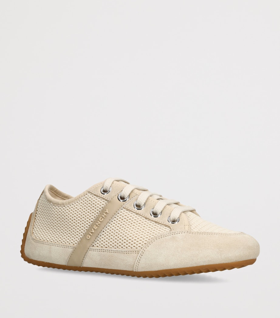 Slim Low-Top Sneakers BEIGE Image 3