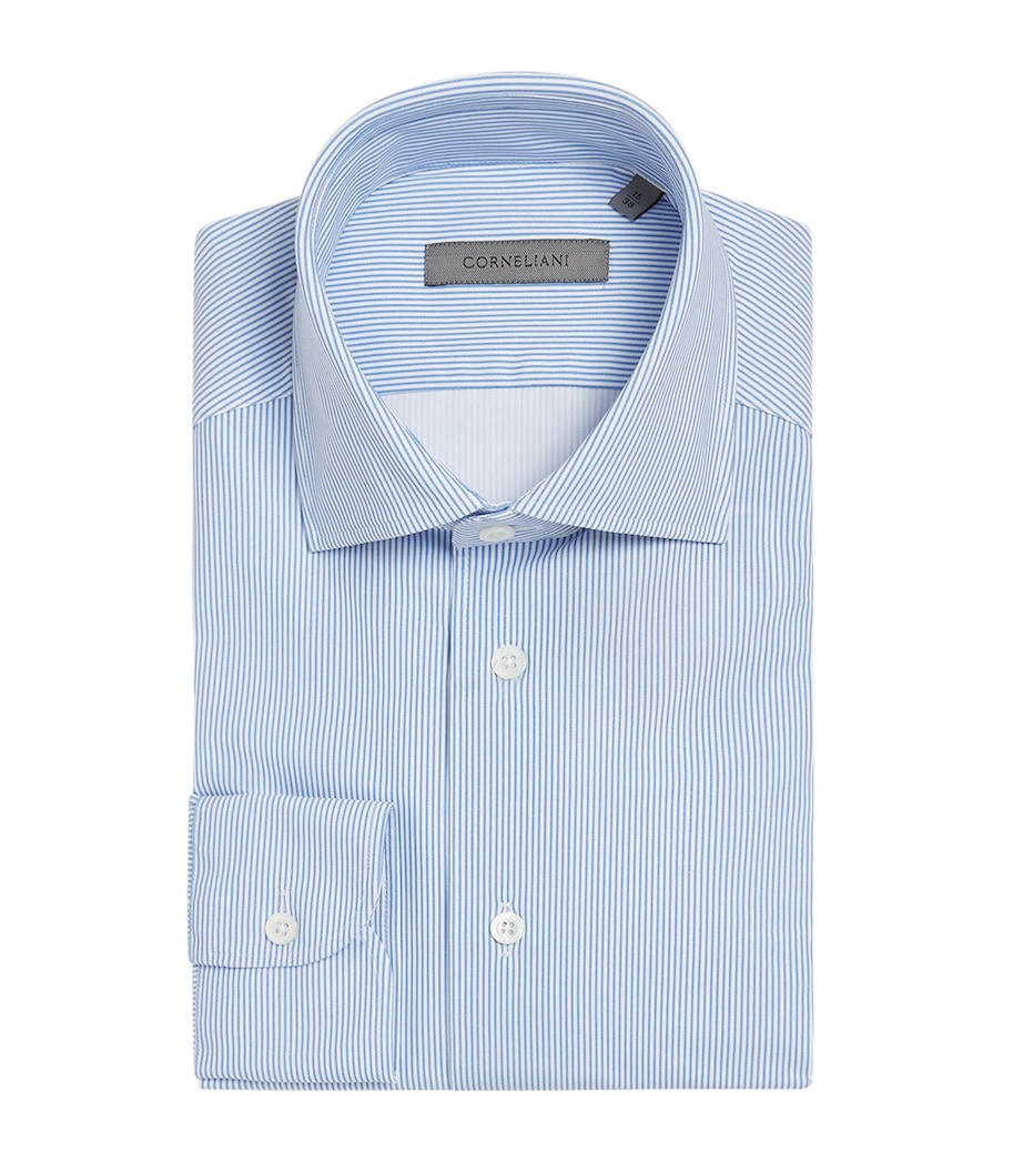 Stripe Formal Shirt 002 DARK BLUE Image 1