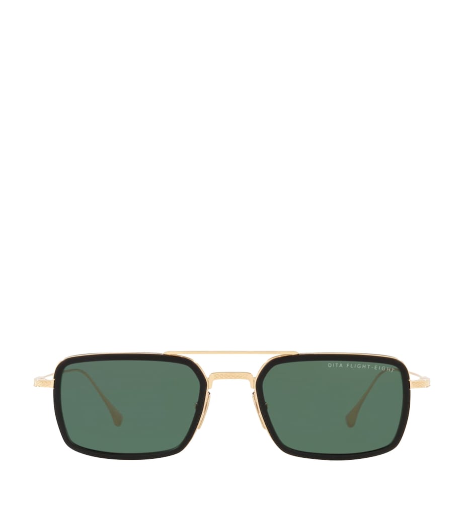 DITA Flight Eight Rectangle Sunglasses Black Image 1