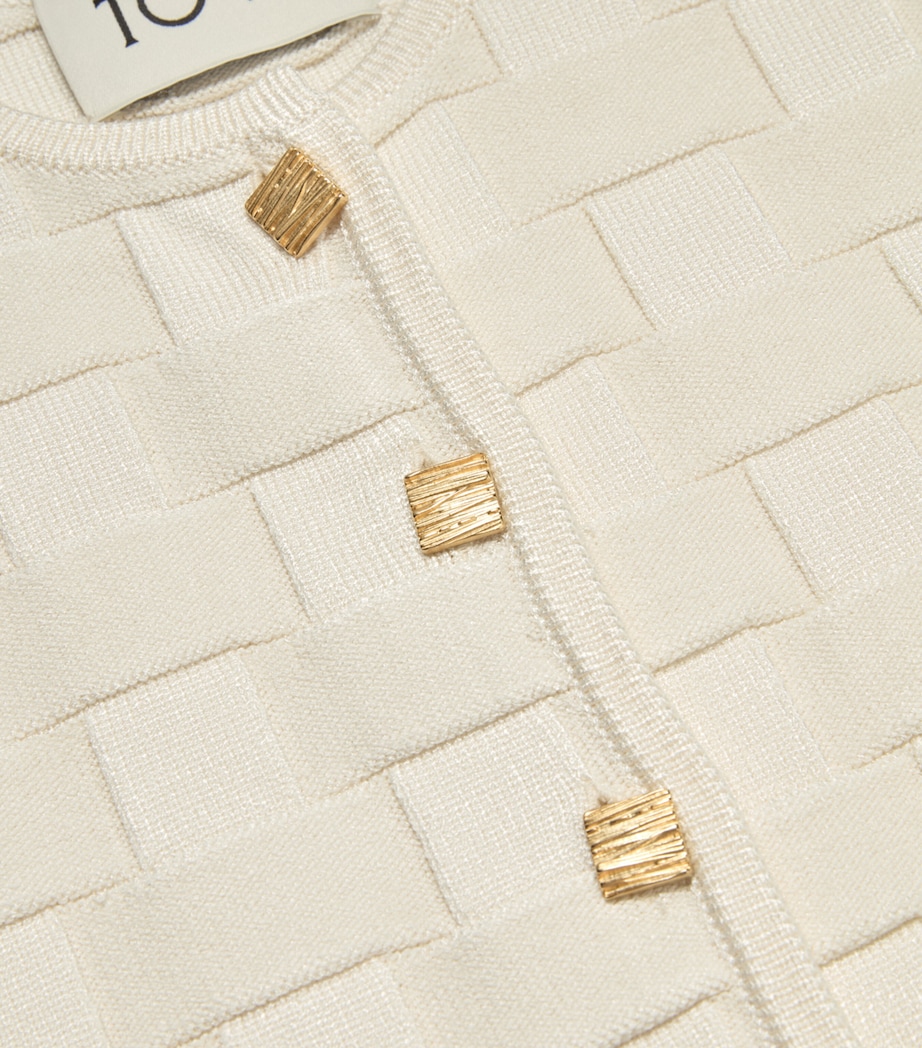 Knitted Uma Jacket WHITE Image 2