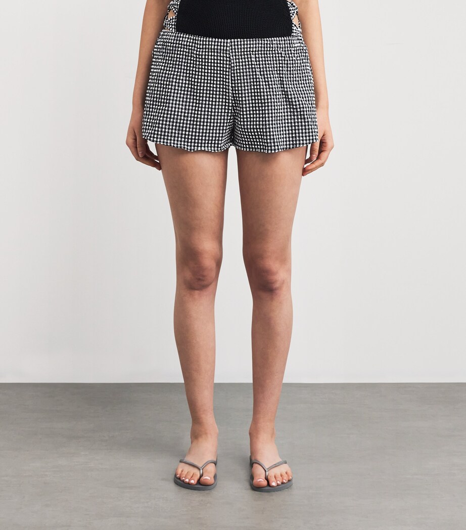 Gingham Runner Shorts BLACK GINGHAM Image 3