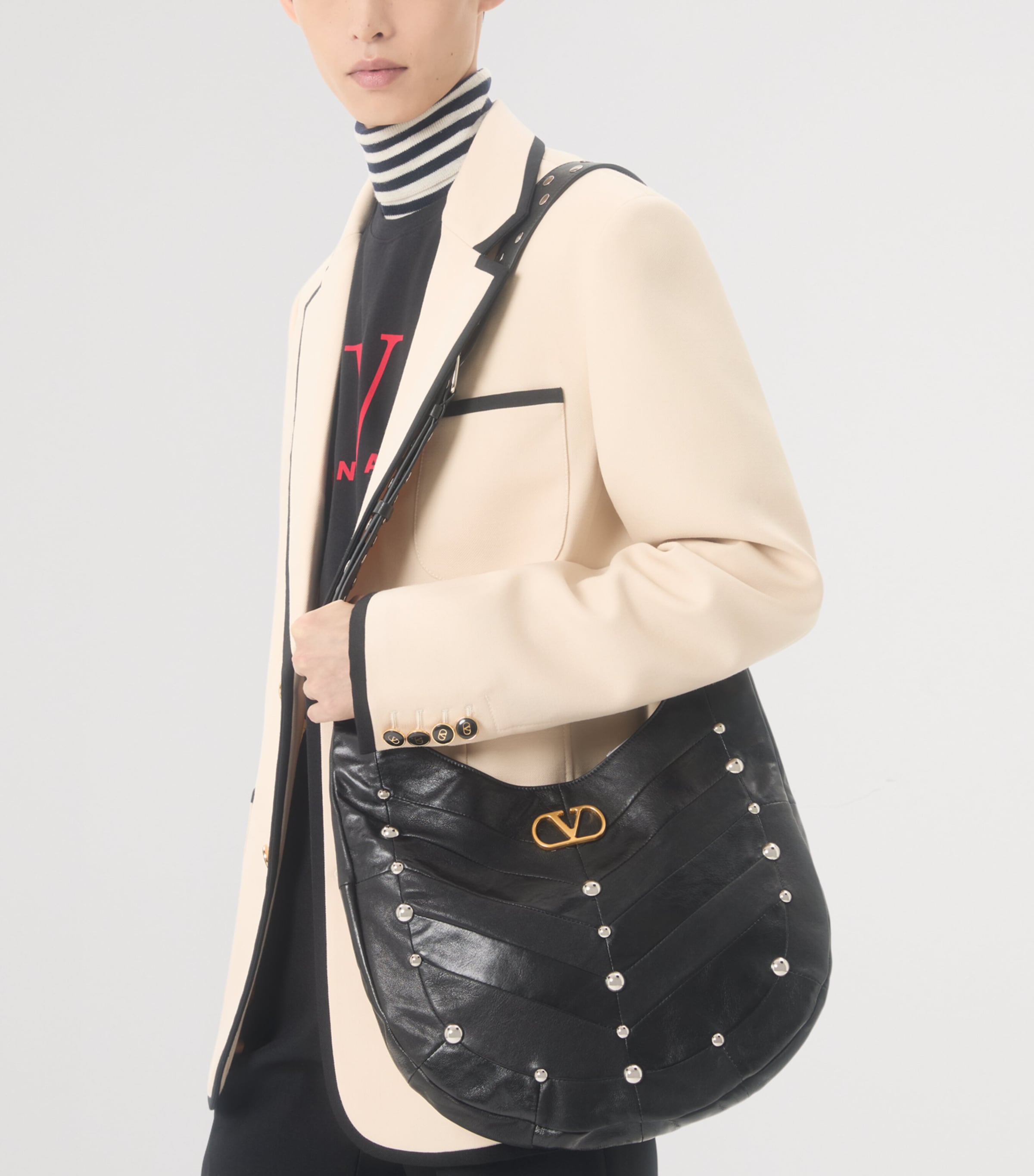 Cotton Made in Valentino Logo T-Shirt 0NR Image 6