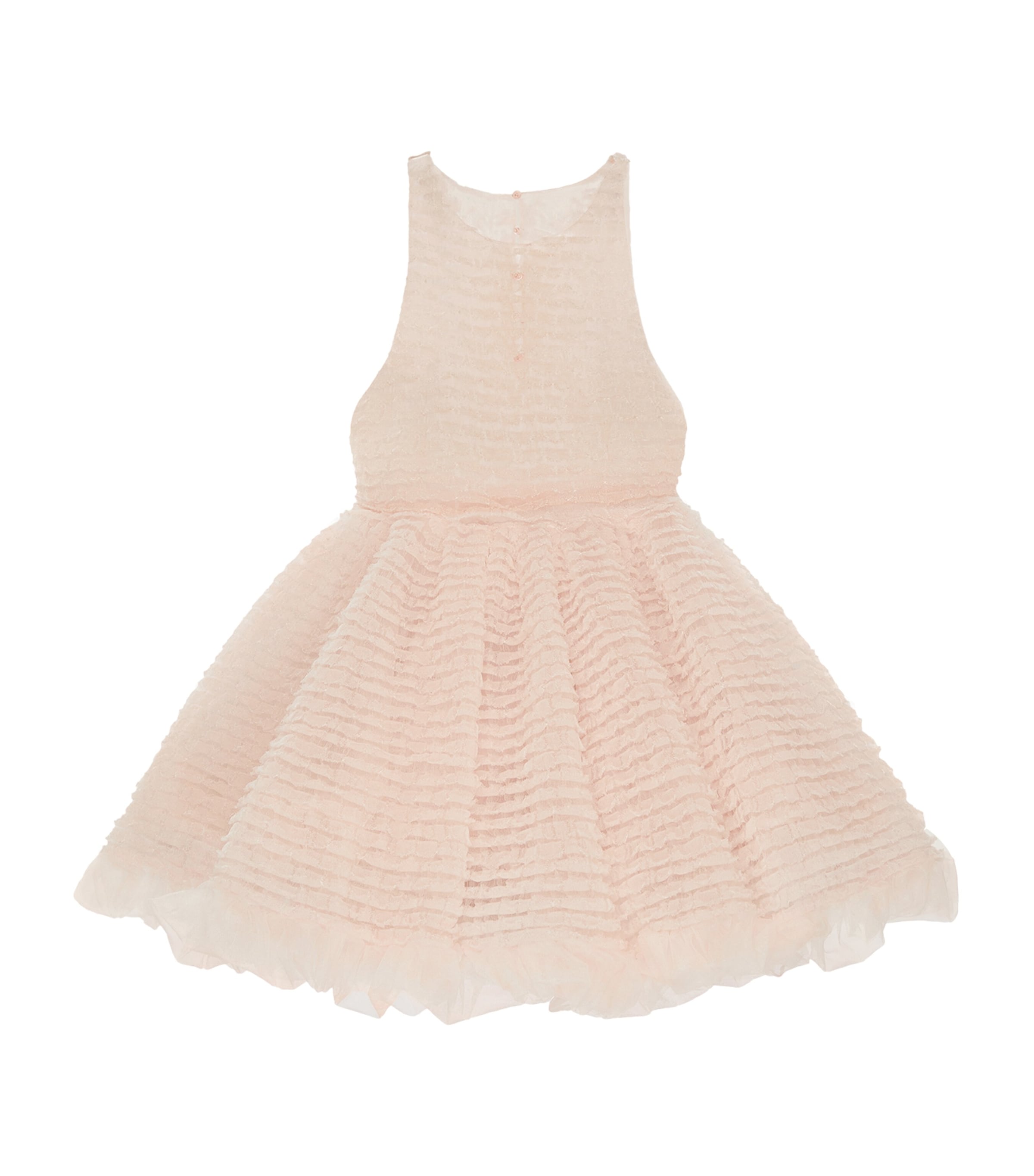 Givenchy Womens Tiered Mini Dress Light Peach Image 1