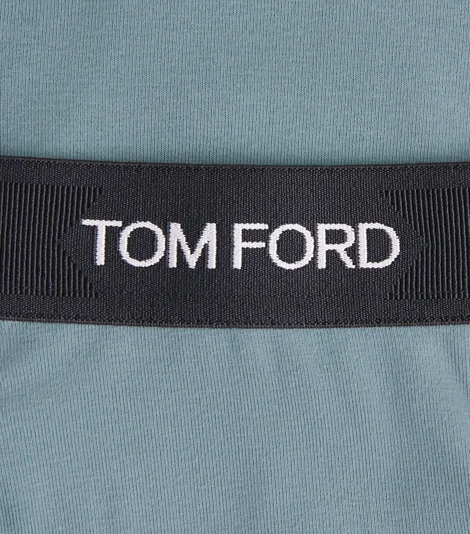 Stretch-Cotton Logo Boxers 424 TEAL Image 5