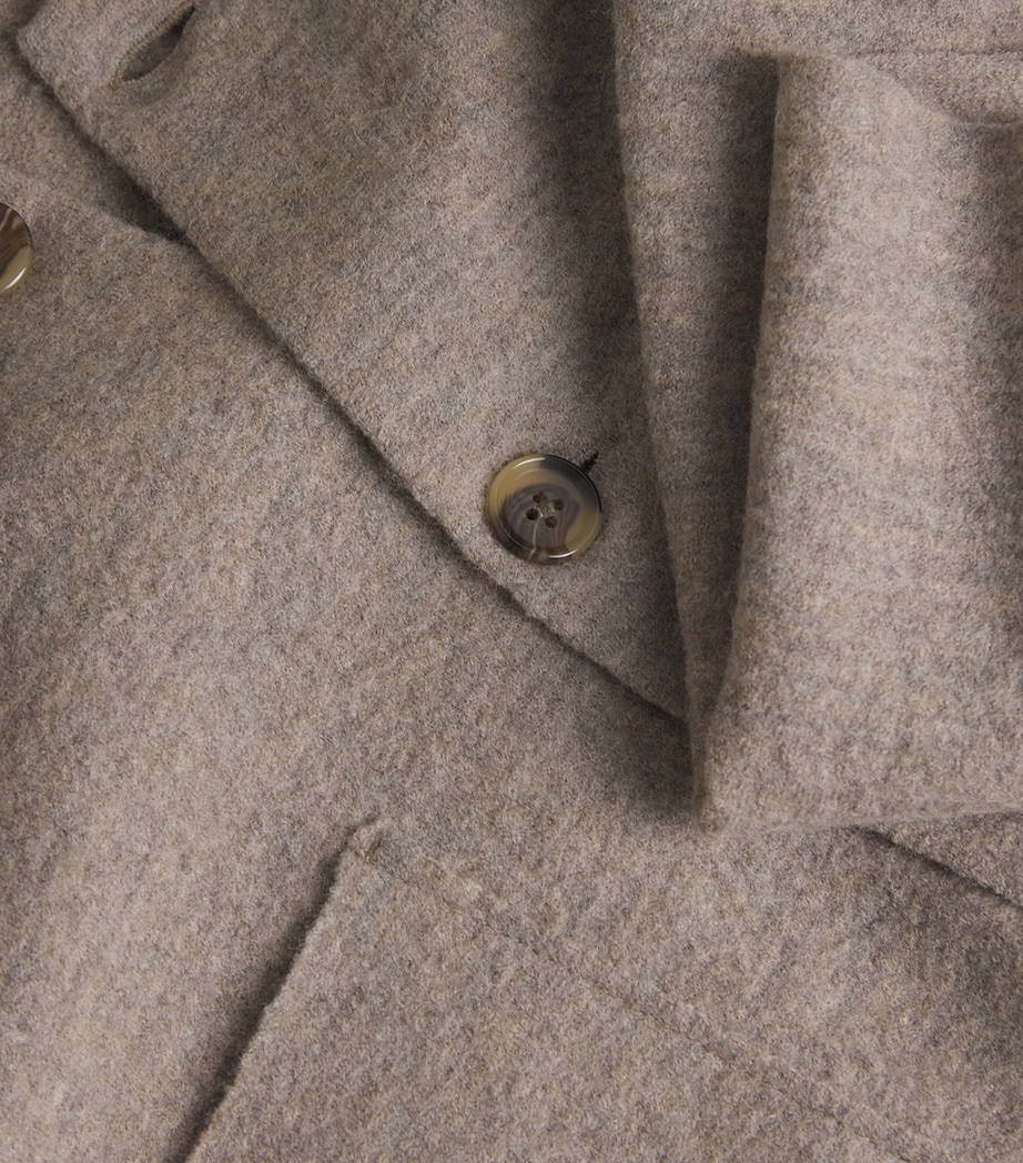 Merino Wool Jonas Overshirt KHAKI BEIGE Image 5