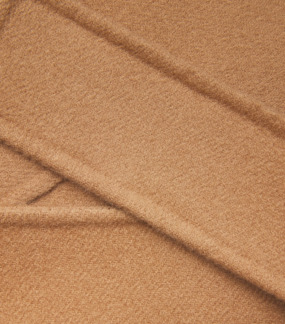 Max Mara Womens Virgin Wool Belted Paolore Coat Camel Image 5