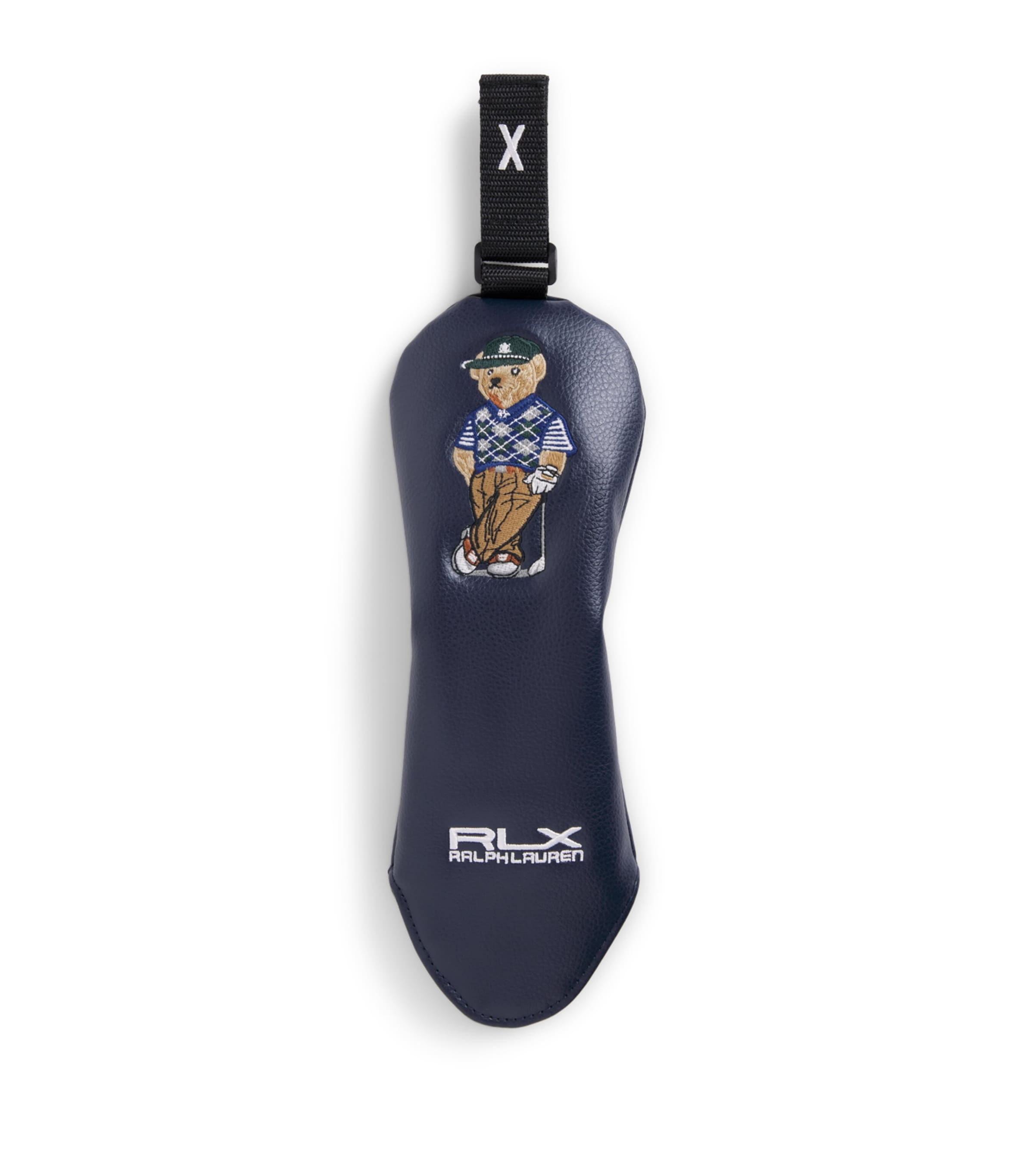 RLX Ralph Lauren Mens Polo Bear Fairway Golf Cover Navy Multi Image 1