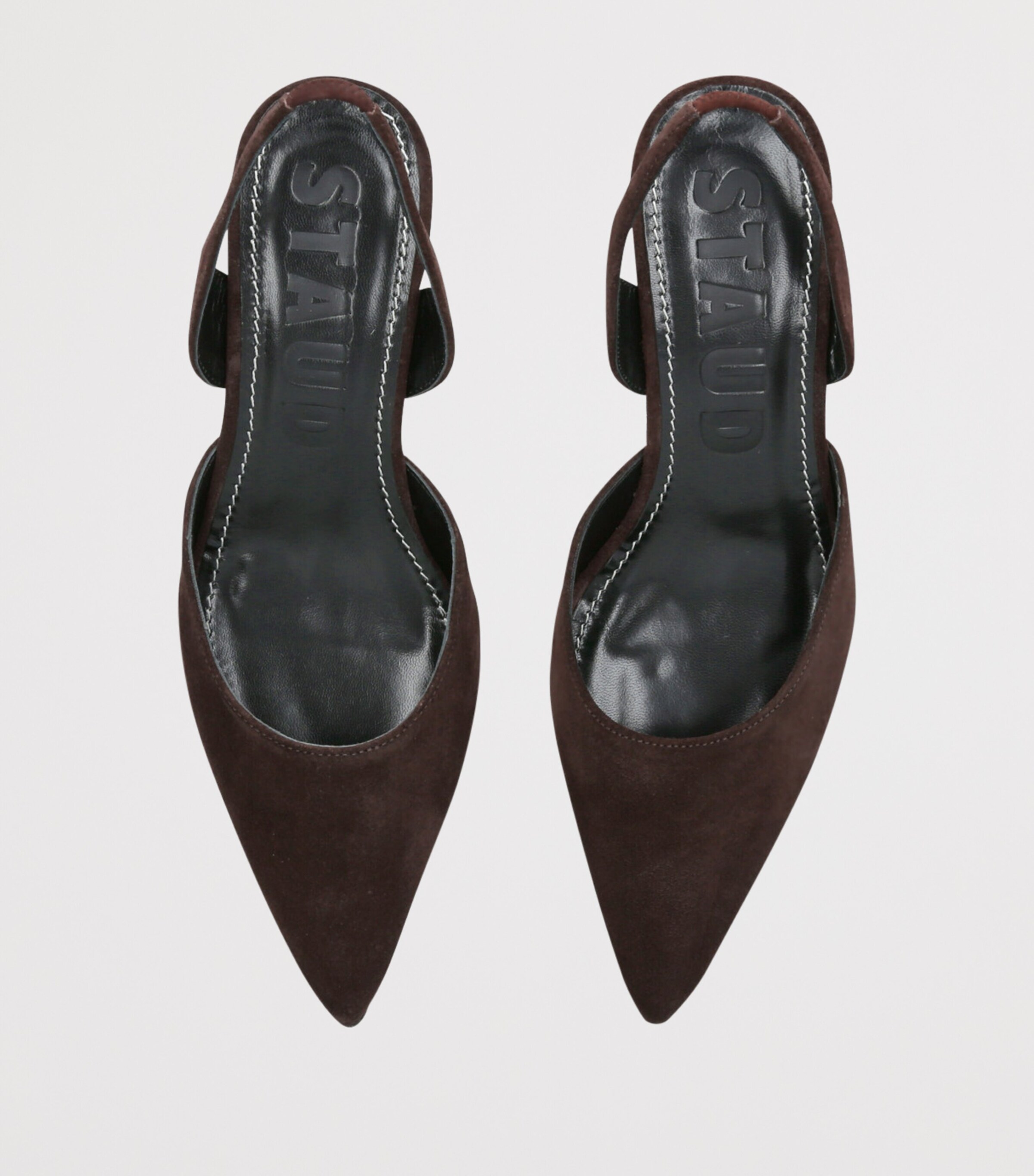 Suede Sebastian Slingback Heels 55 BROWN Image 4