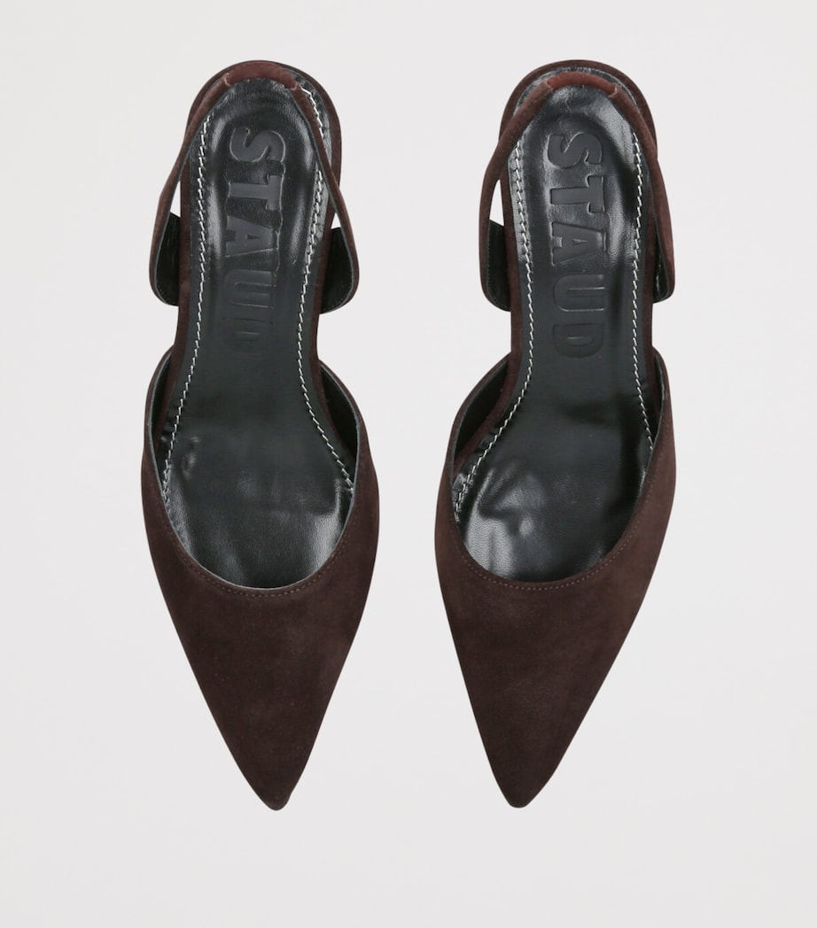 Suede Sebastian Slingback Heels 55 BROWN Image 4