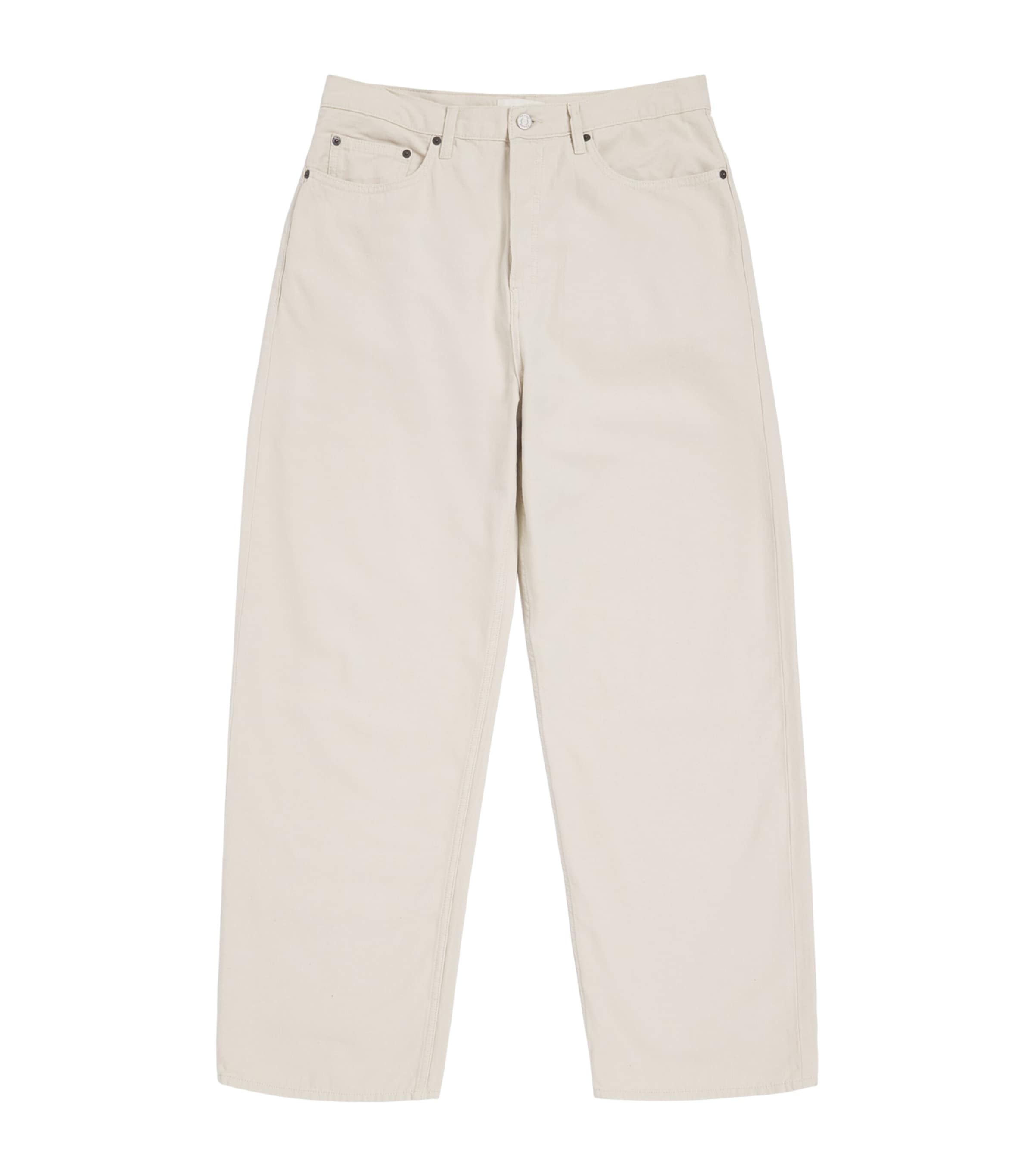 FRAME Mens Baggy Jeans Off White Image 1