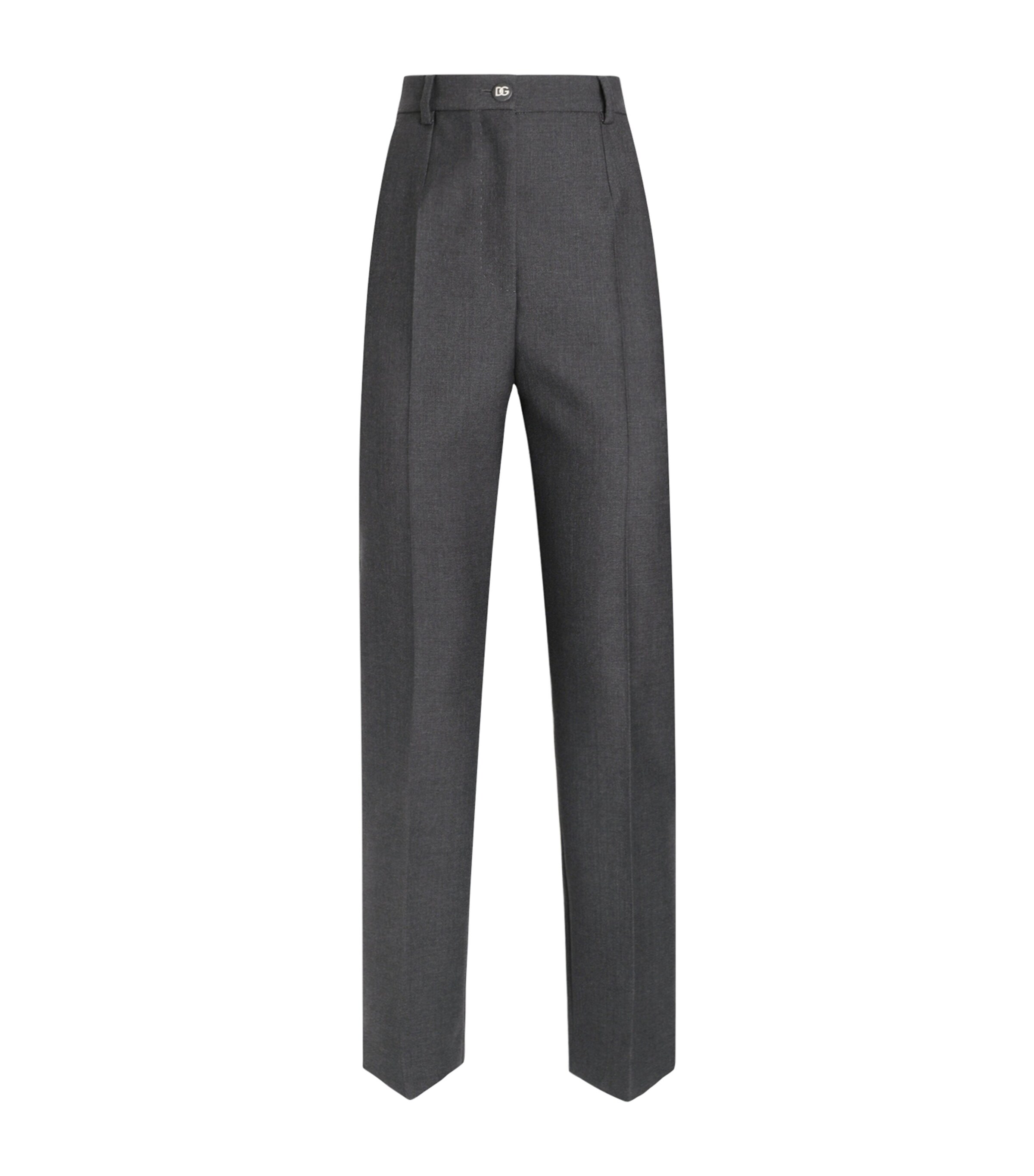 Dolce & Gabbana Pressed Crease Straight Leg Trousers